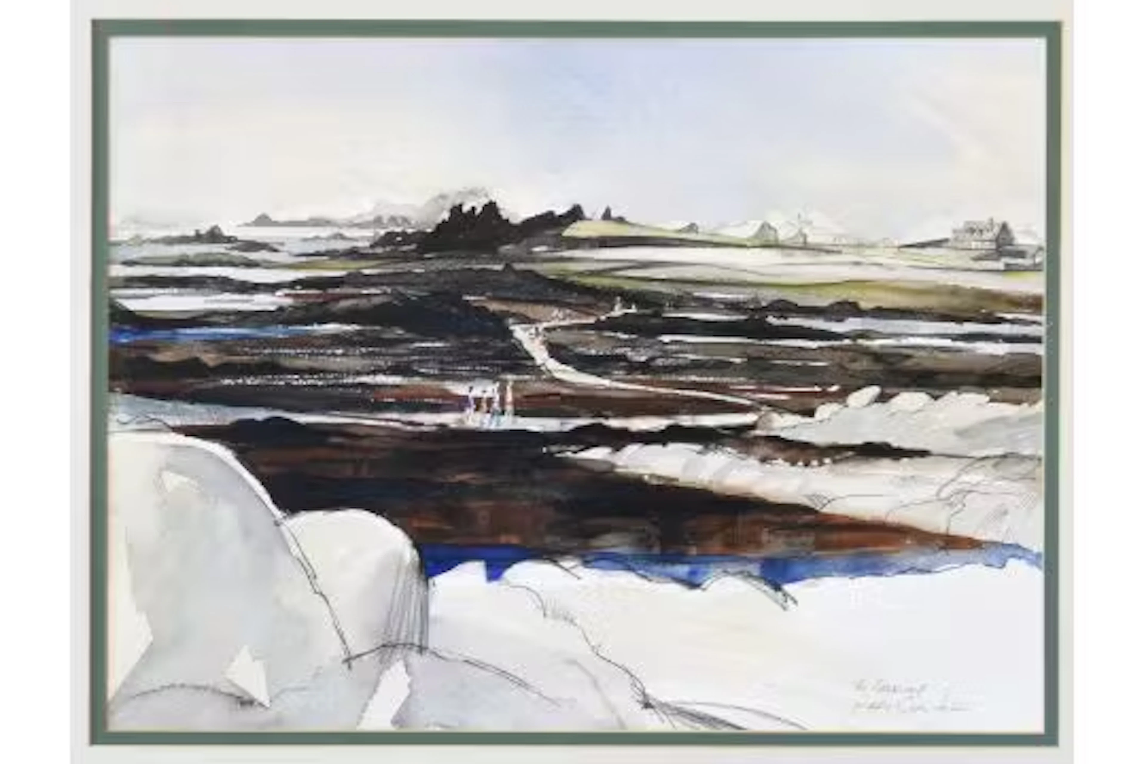 Barry Owen Jones, RWS RE (British 1934-2018), 'The Causeway', Lihou