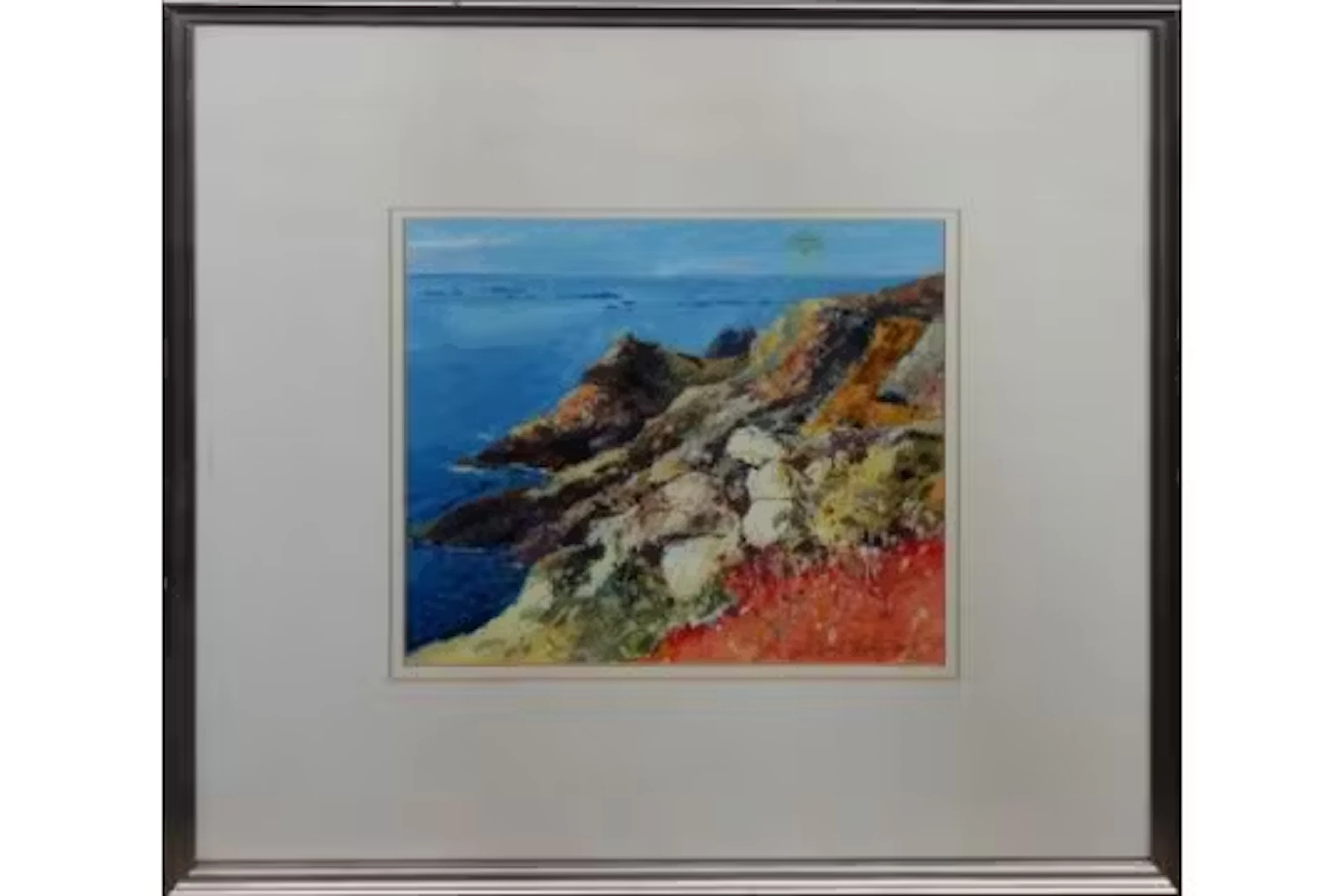 David Henley (Jersey, b.1949), “Torteval Cliffs”, Signed and dated
