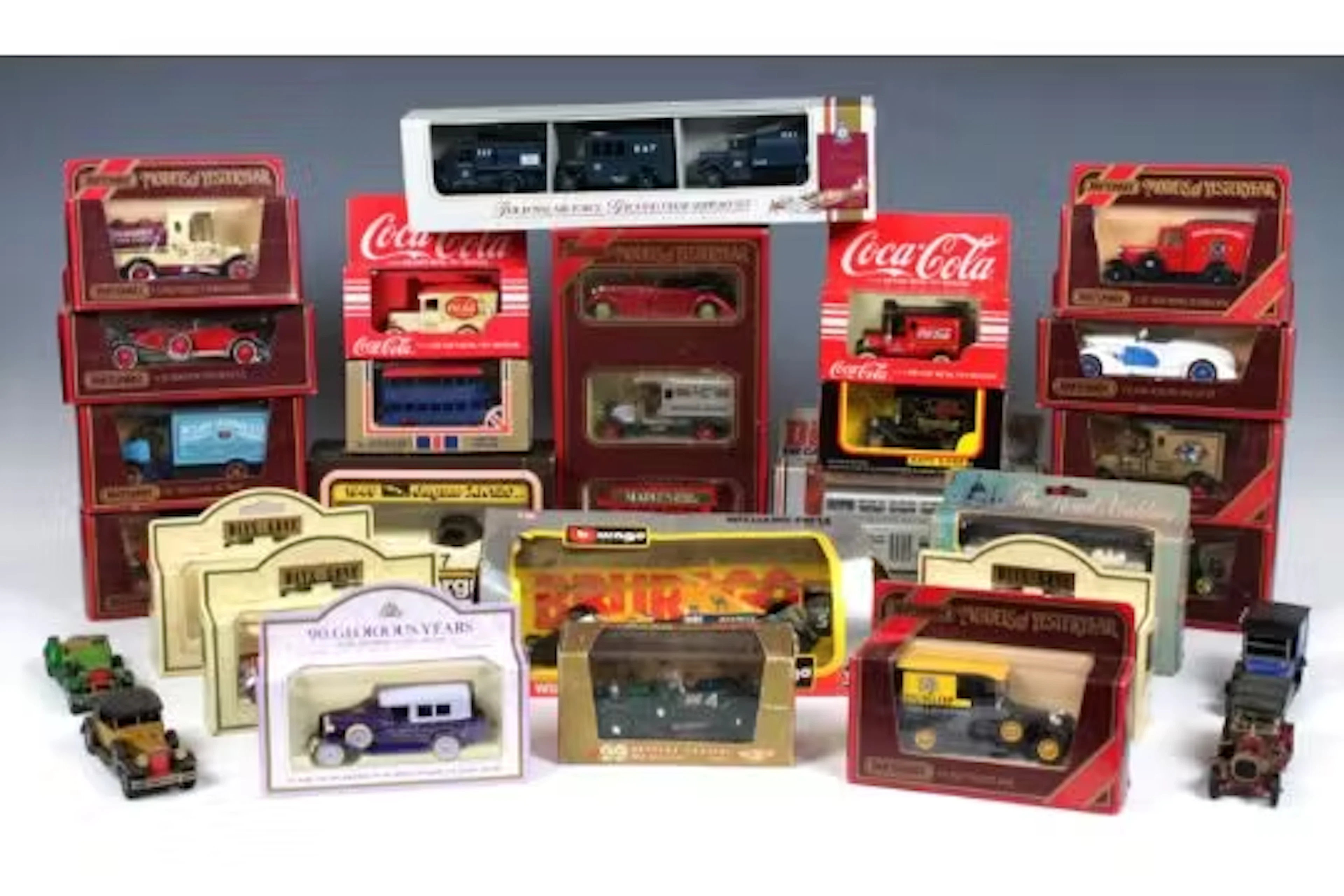 A very large collection of various boxed vintage die-cast cars / models
