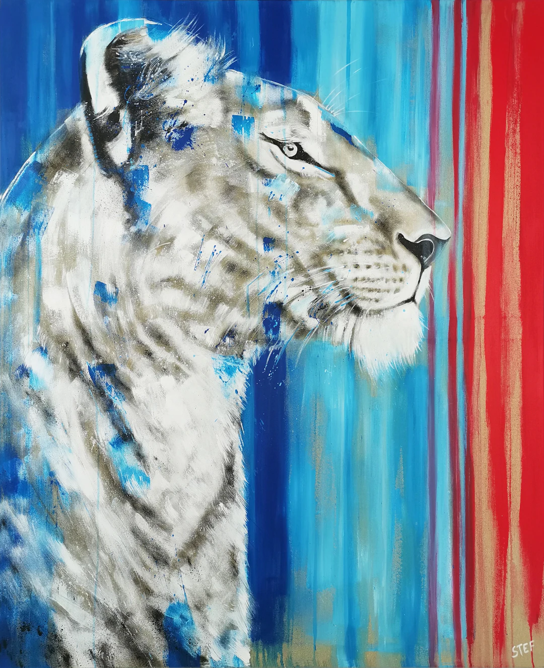 LIONESS #10- RED LIST - Stefanie Rogge