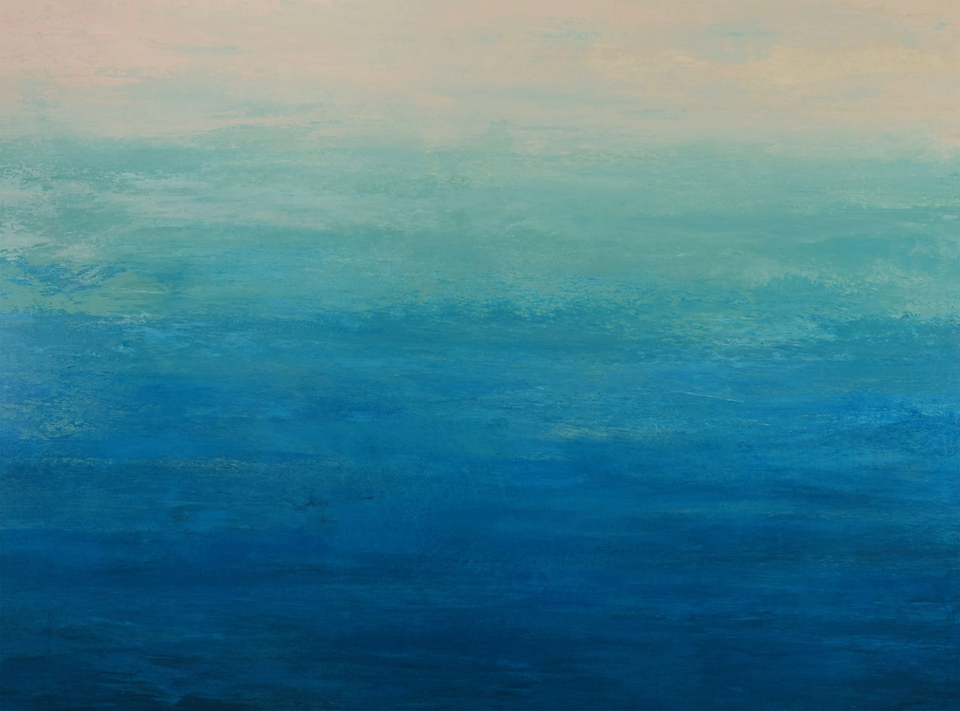 Calming Blue - Modern Color Field Abstract - Suzanne Vaughan