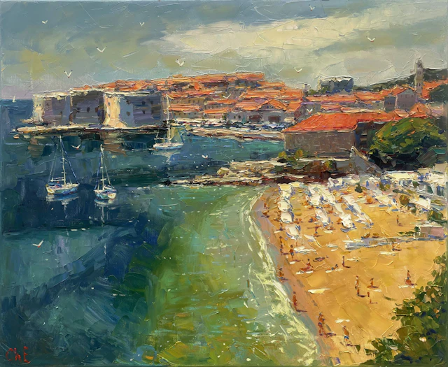 ""Bay in Dubrovnik"" - Evgeny Chernyakovsky