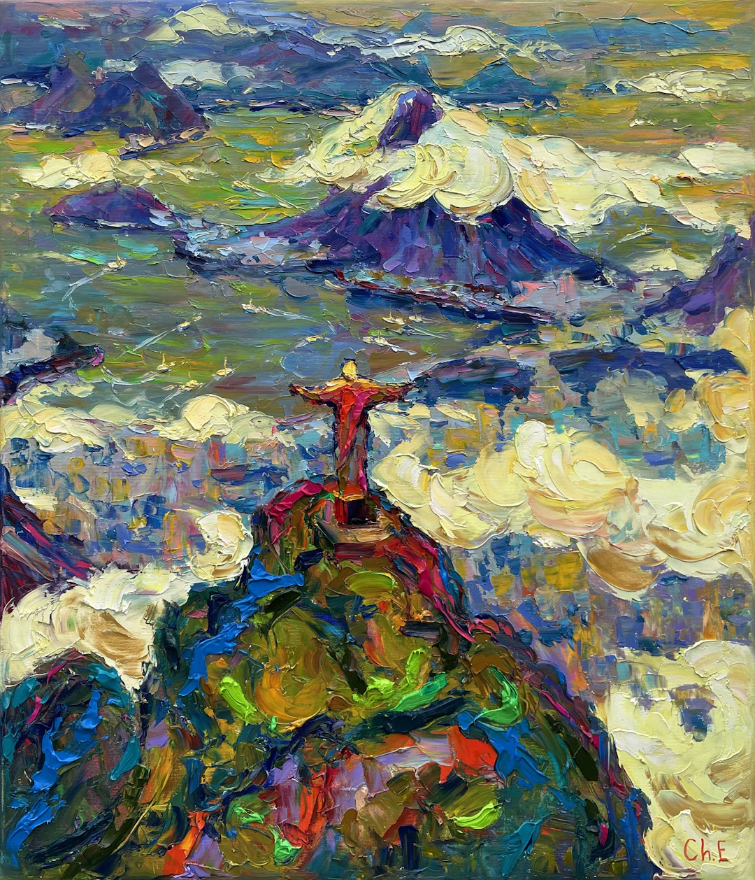 ""Evening panorama"" - Evgeny Chernyakovsky
