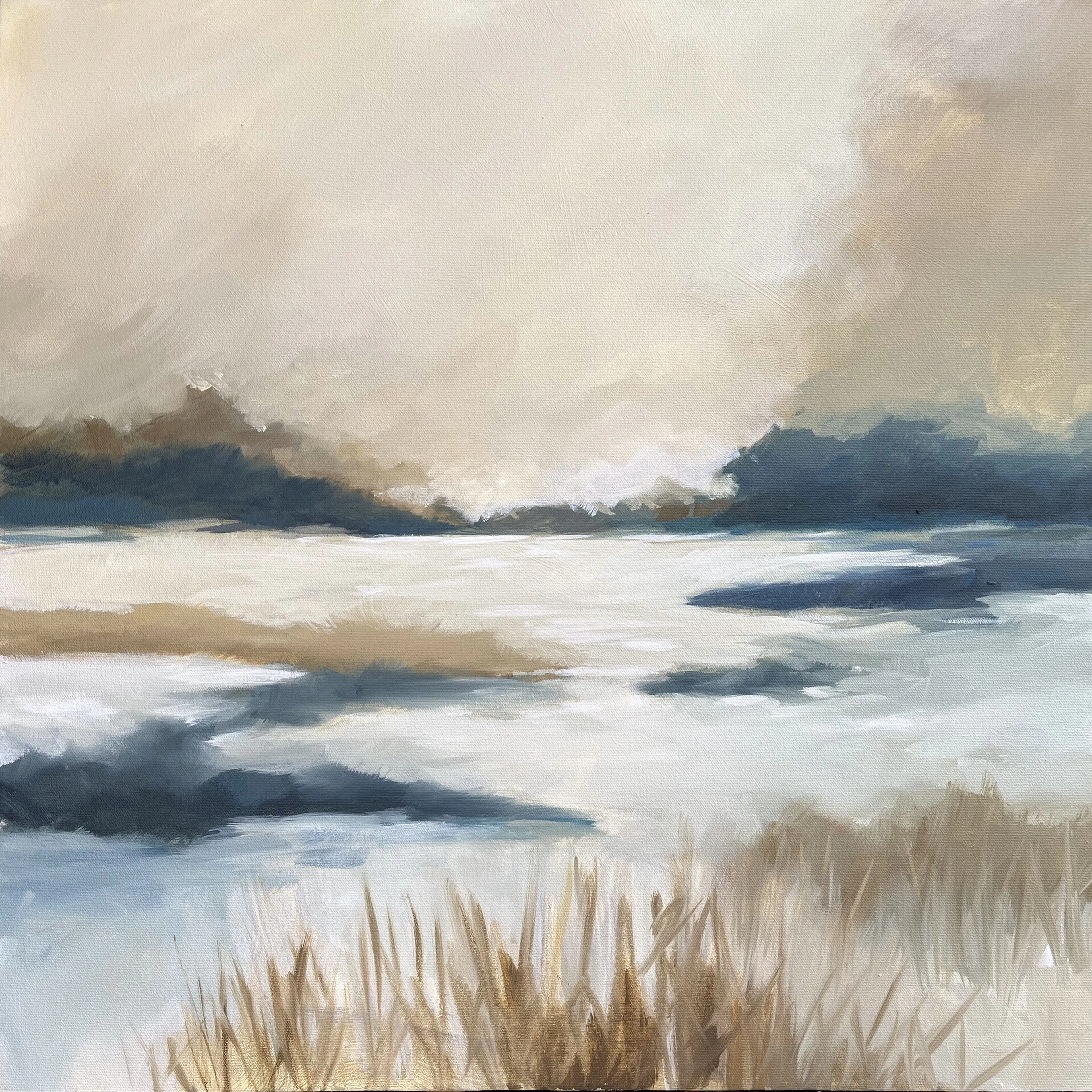 Morning Haze - Modern Contemporary Coastal Art - Filomena Booth