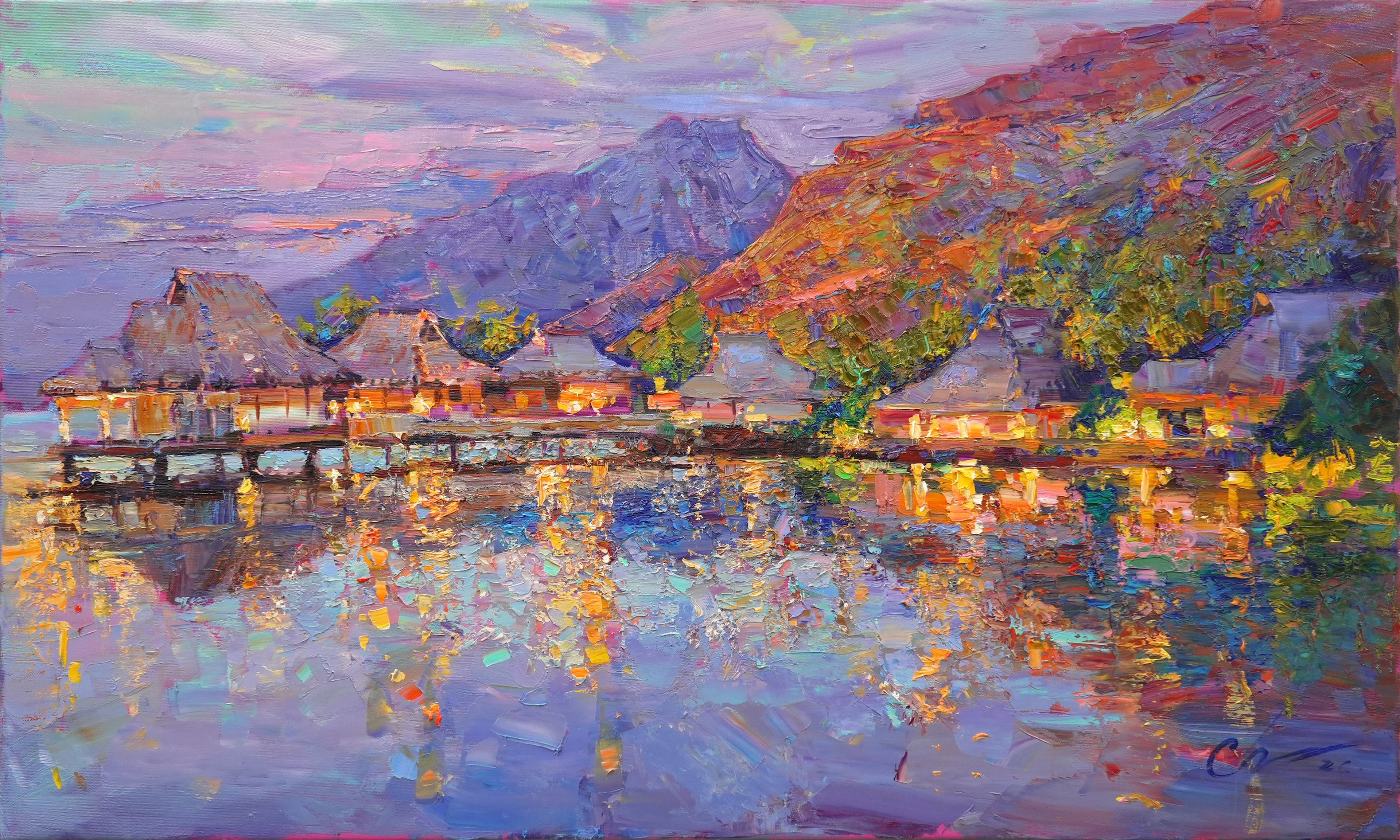 Evening in Boro Boro - Sergei Chernyakovsky