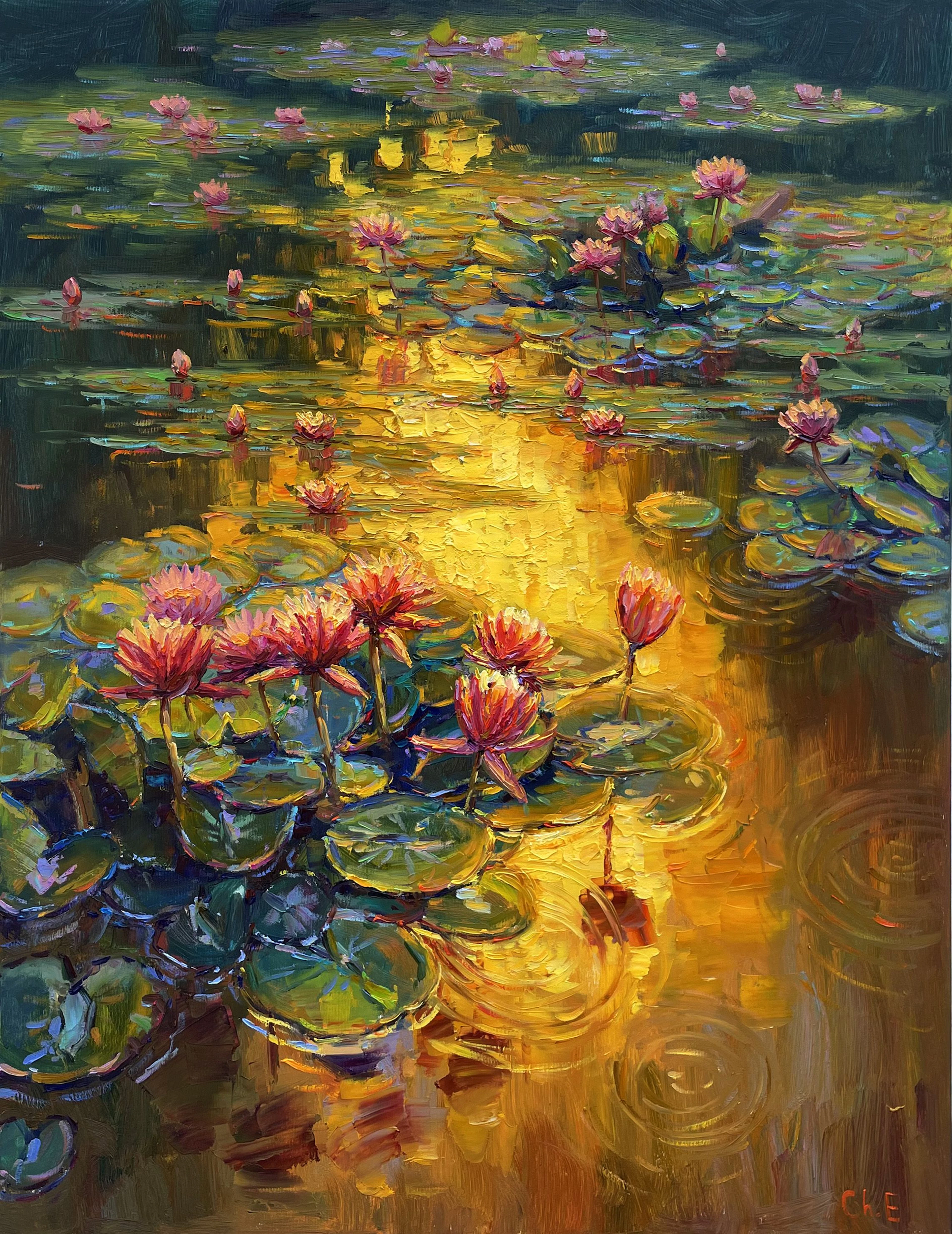 Water lilies - Evgeny Chernyakovsky