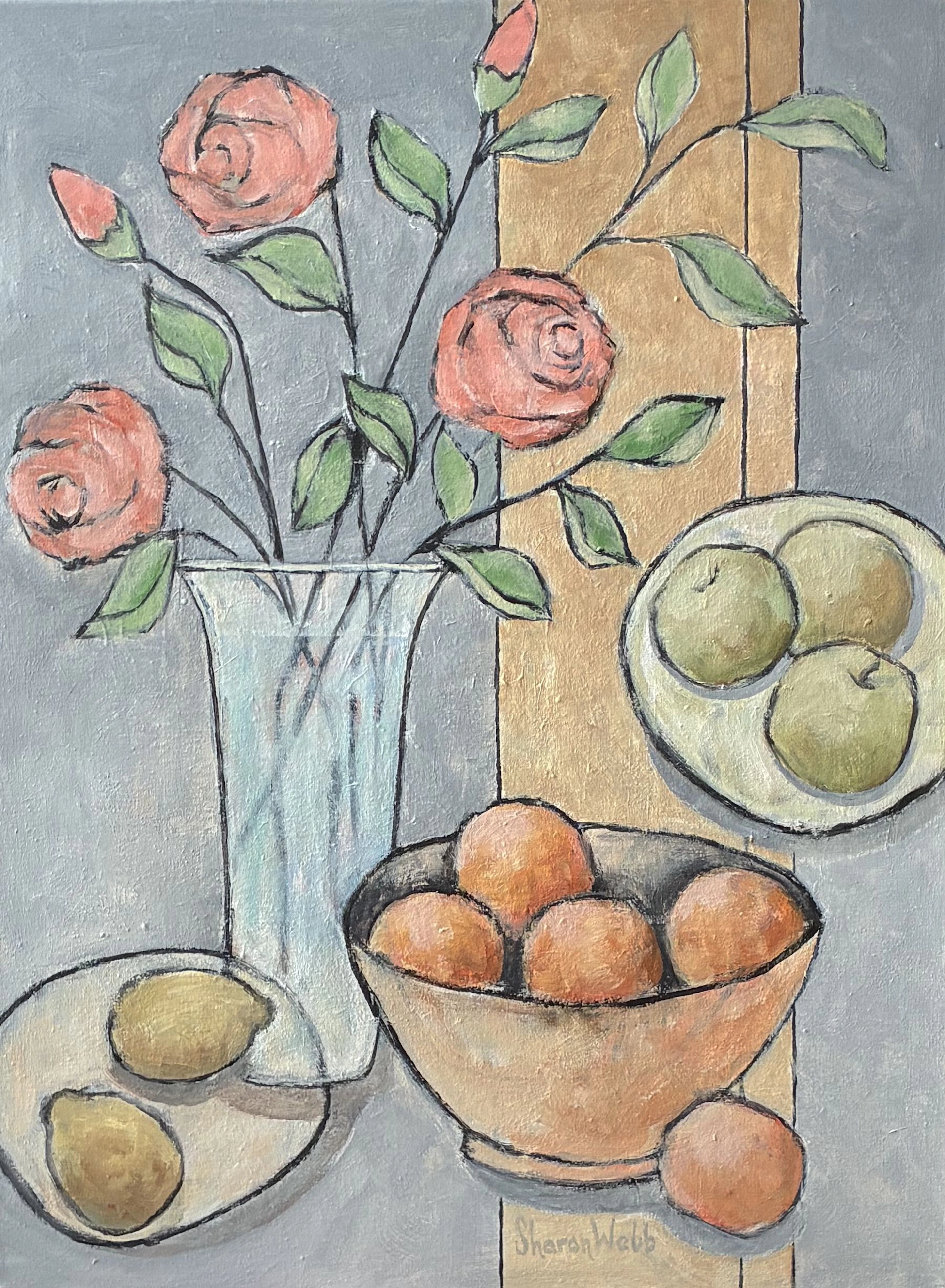 Flowers With Fruit #13 - Sharon Webb