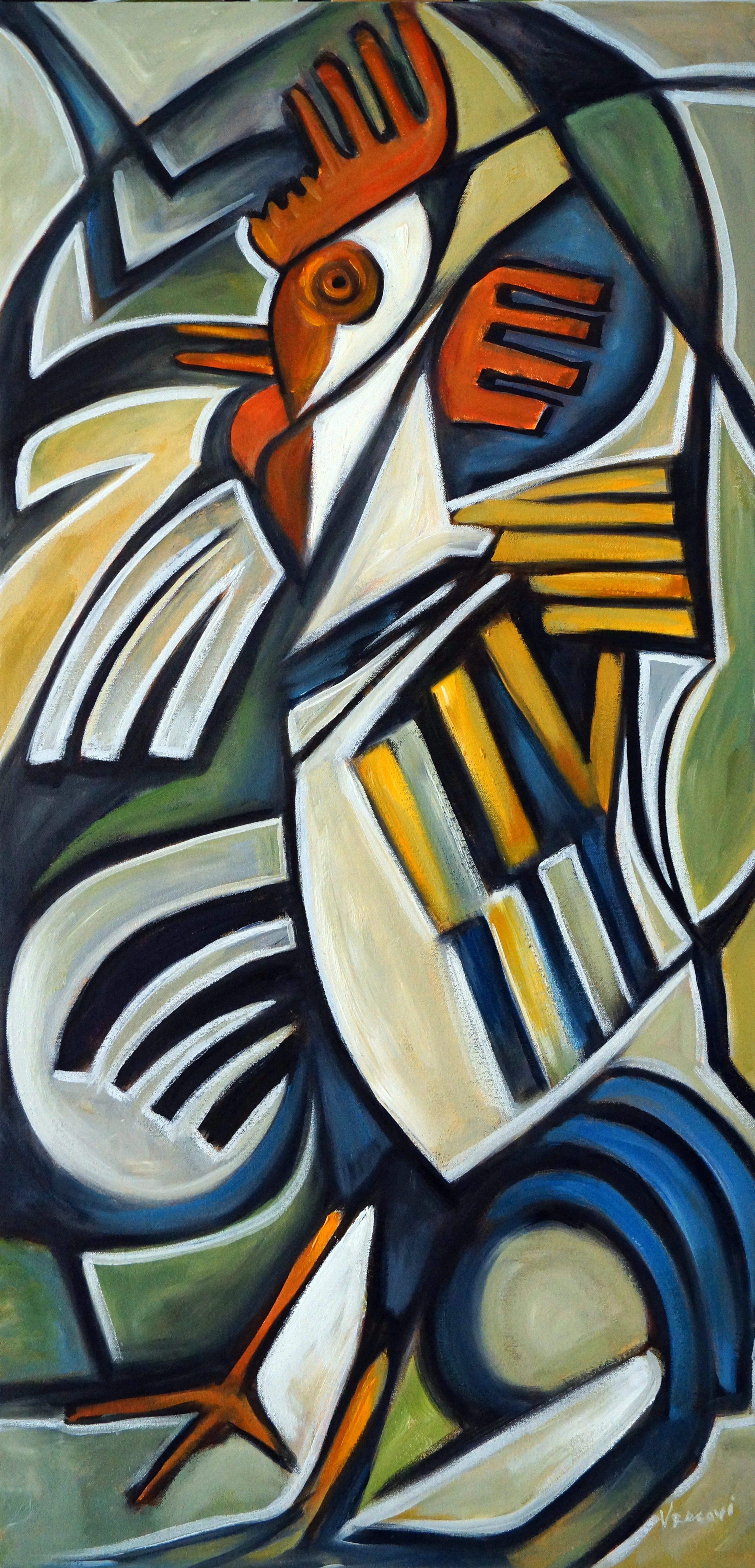 Portrait d'un Coq - Valerie Vescovi