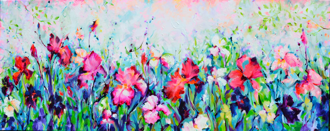 Colorful Iris Garden - Soos Roxana Gabriela