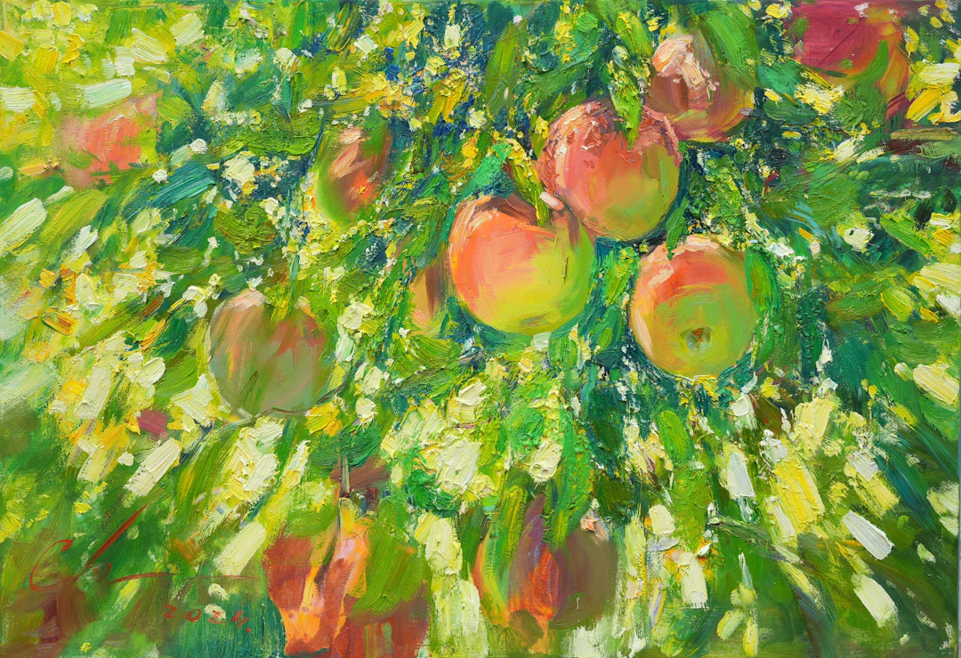 Apples in the garden - Sergei Chernyakovsky