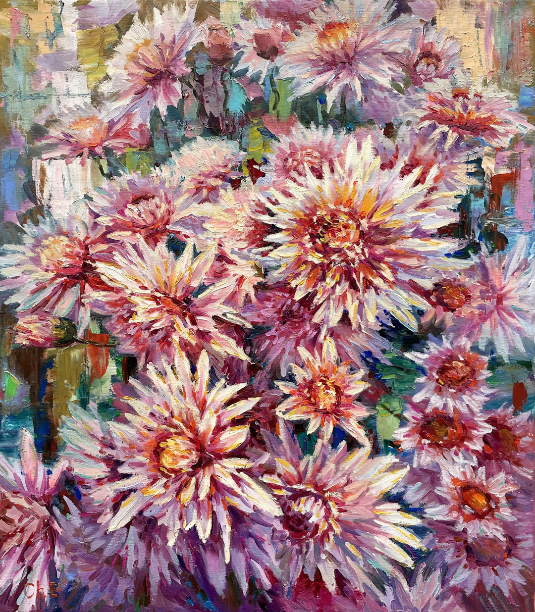 Chrysanthemums - Evgeny Chernyakovsky