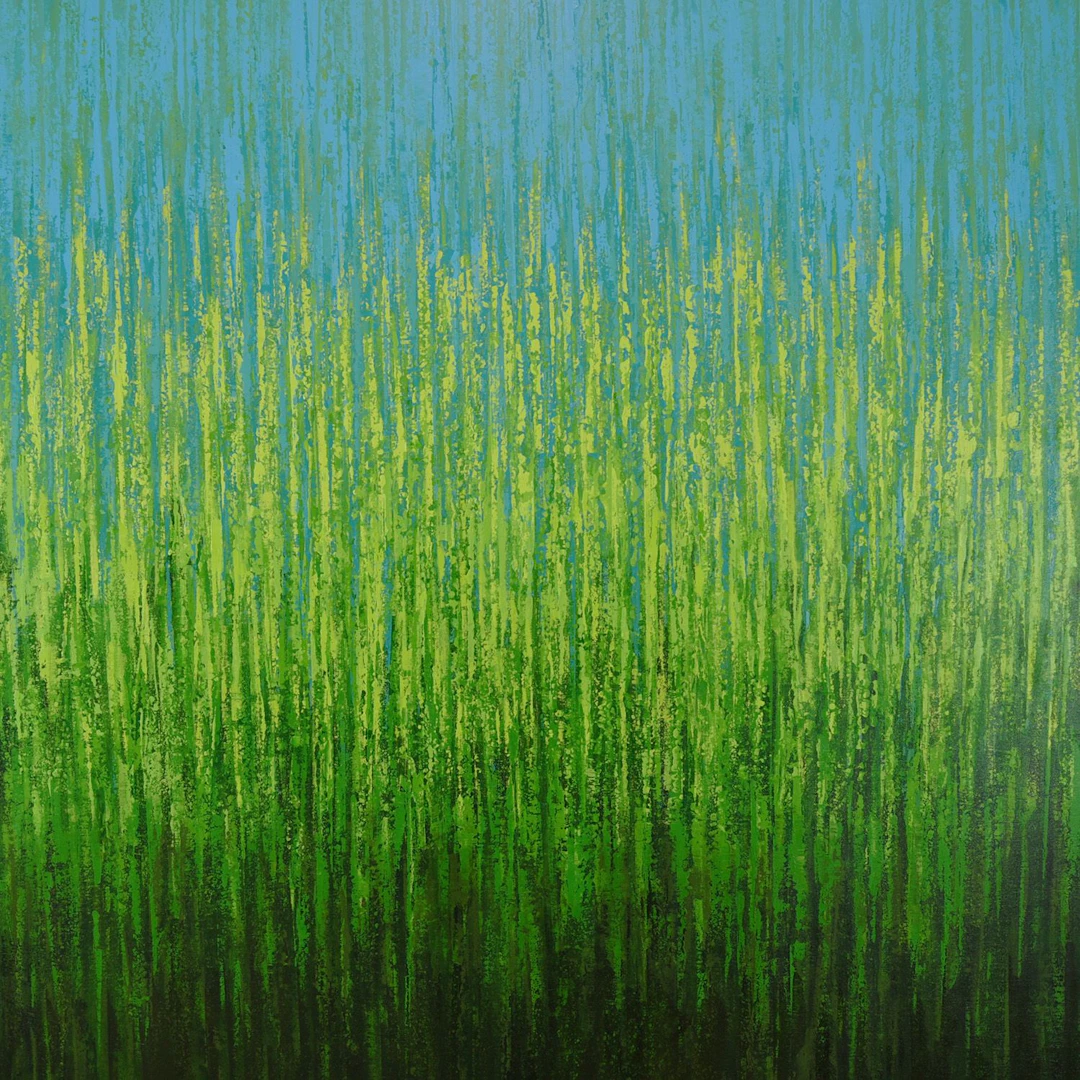 Summer Grasses - Textured Nature Abstract - Suzanne Vaughan
