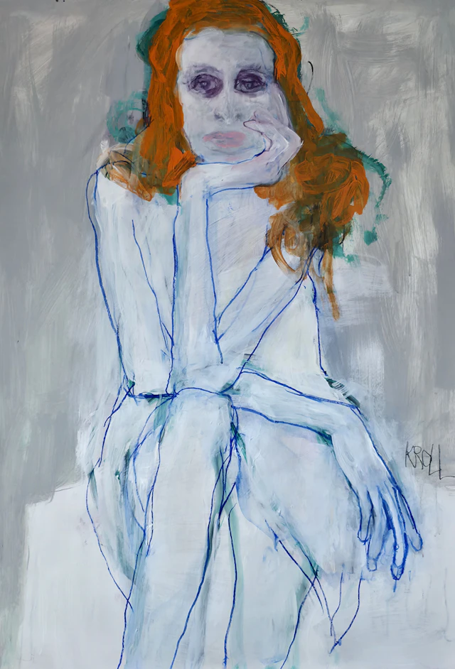 Seated Red-Haired Woman - Barbara Kroll