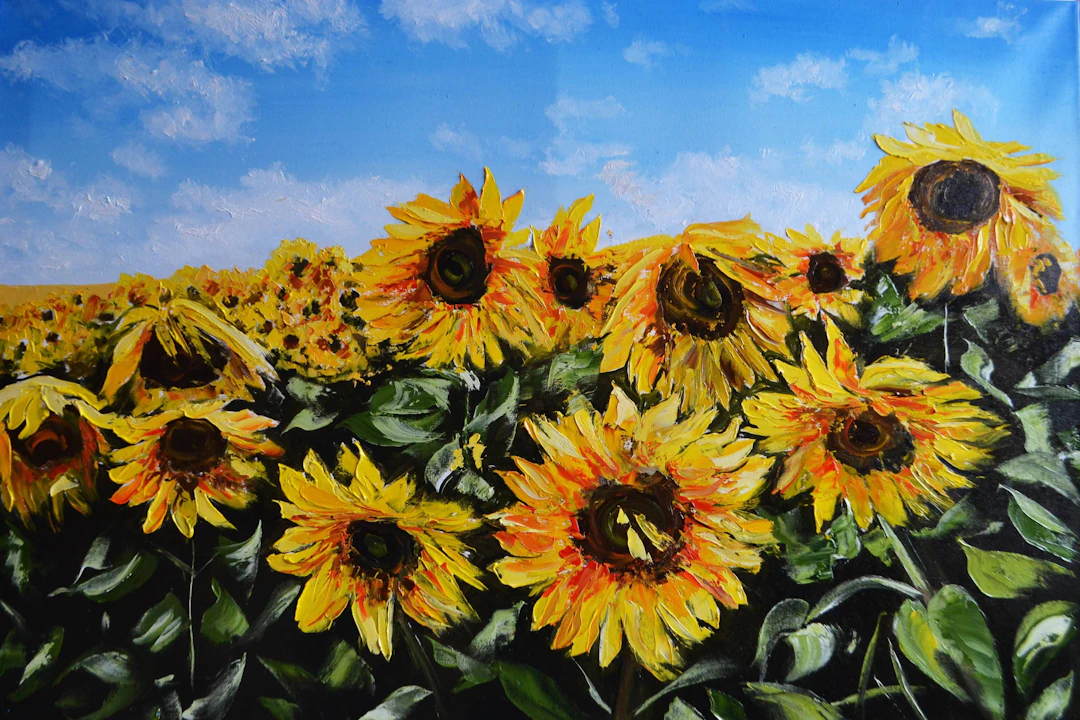 Sunflowers under the Ukrainian Sky - Valeria Radzievska