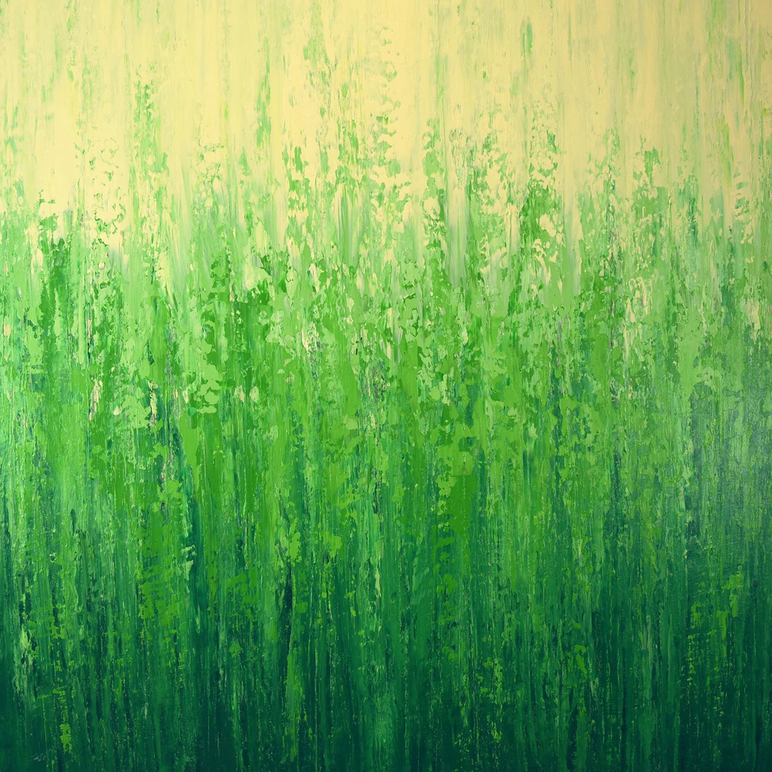 Fresh Green Dappled Light - Nature Abstract - Suzanne Vaughan
