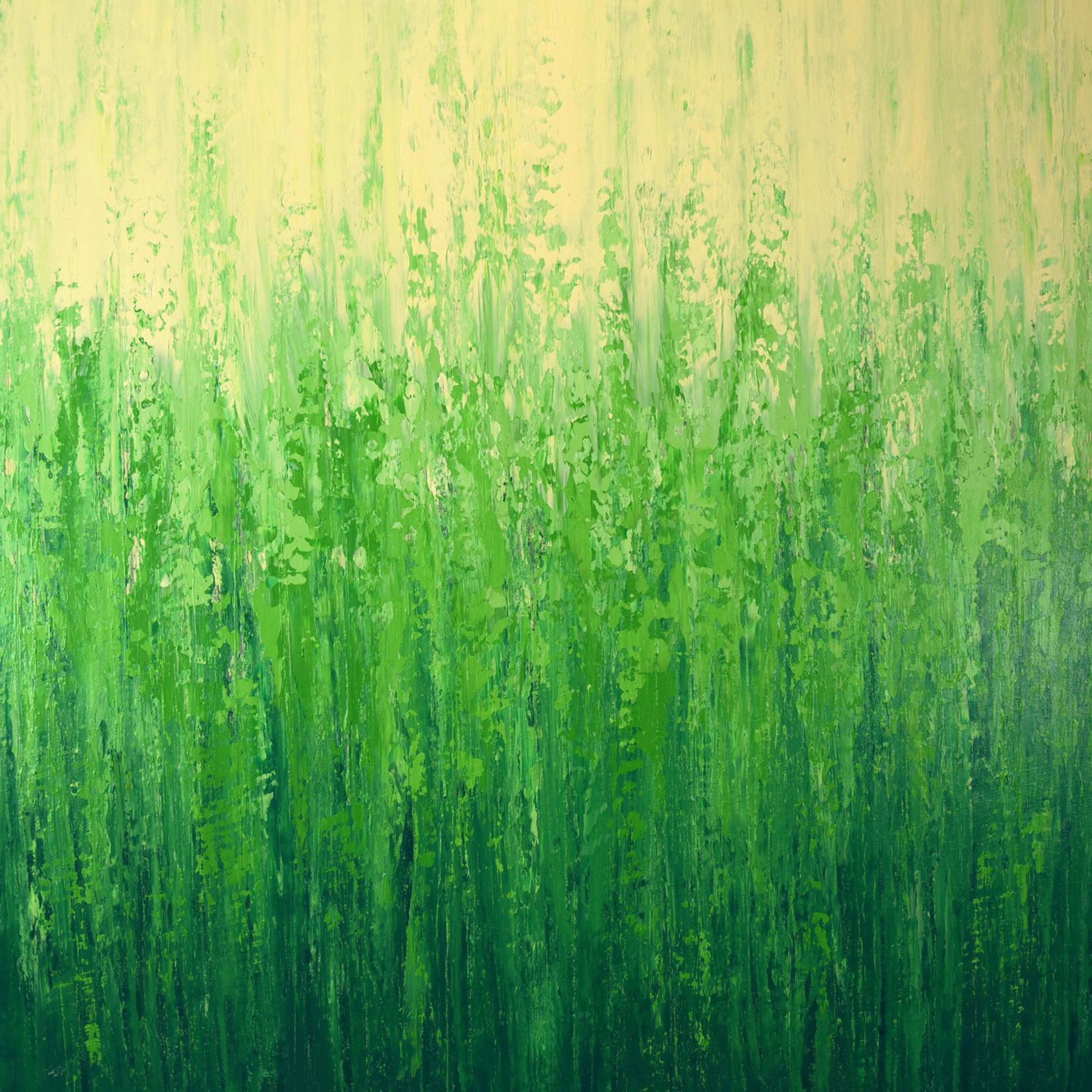 Fresh Green Dappled Light - Nature Abstract - Suzanne Vaughan