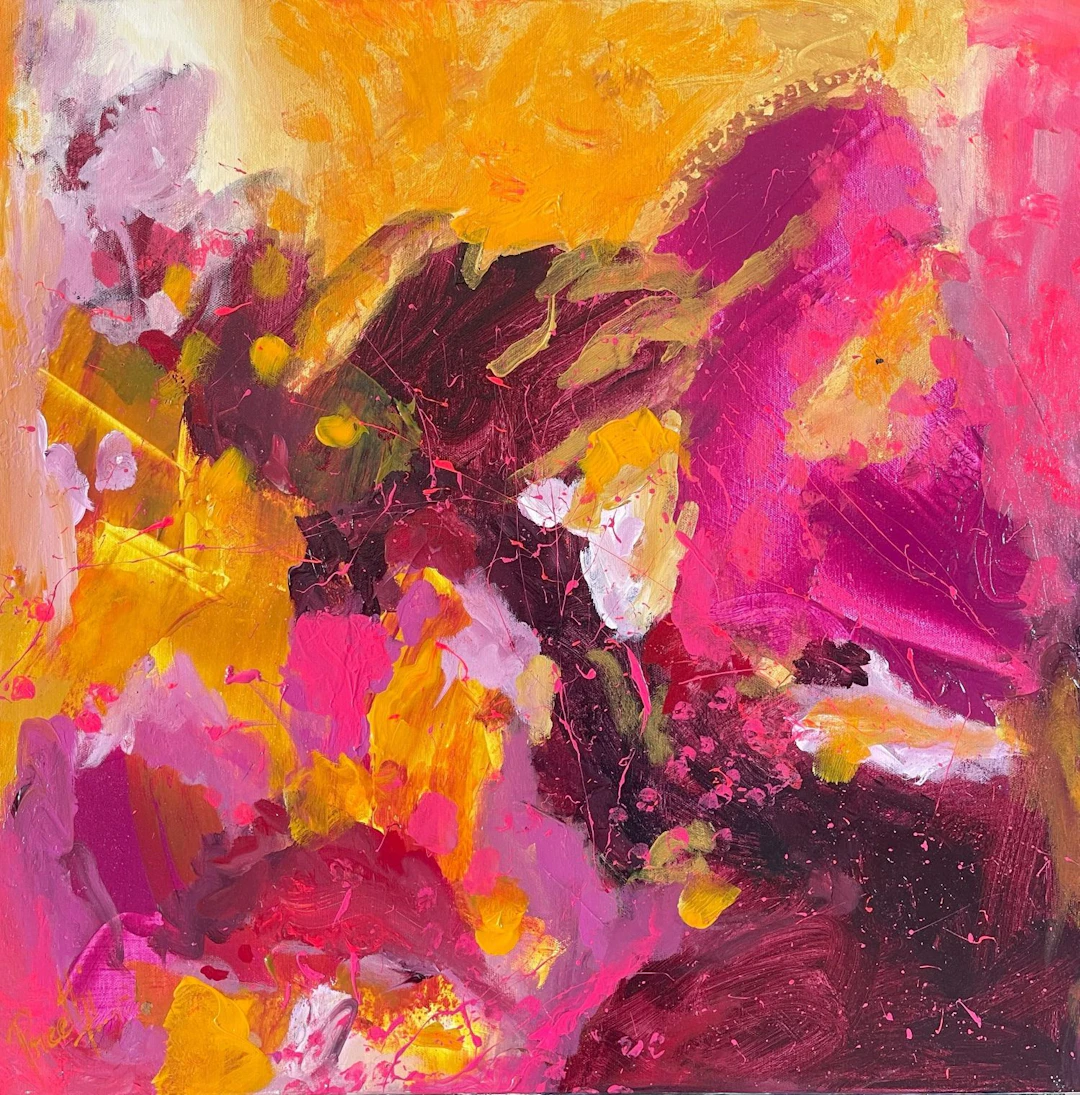 Dancing Colors - 24x24 inches - Preethi Mathialagan