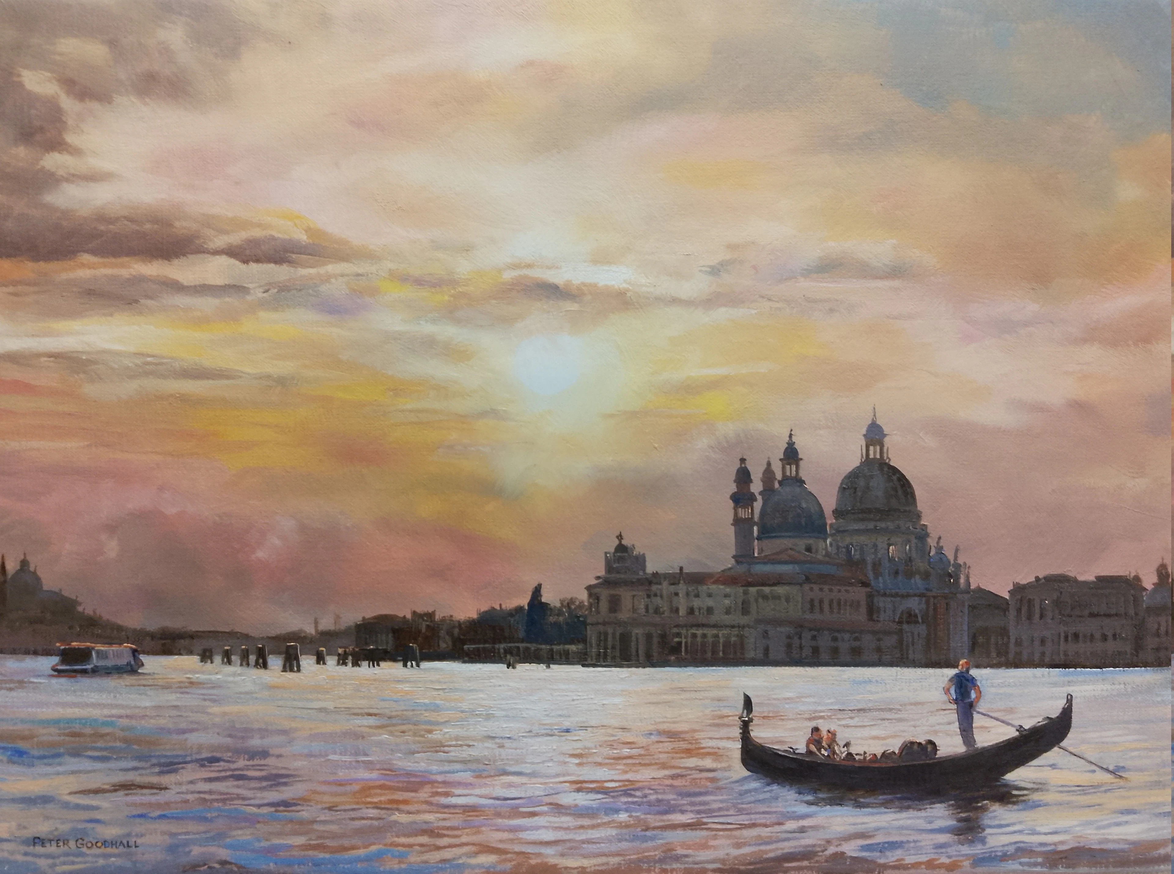 EVENING SUN OVER VENICE - PETER GOODHALL