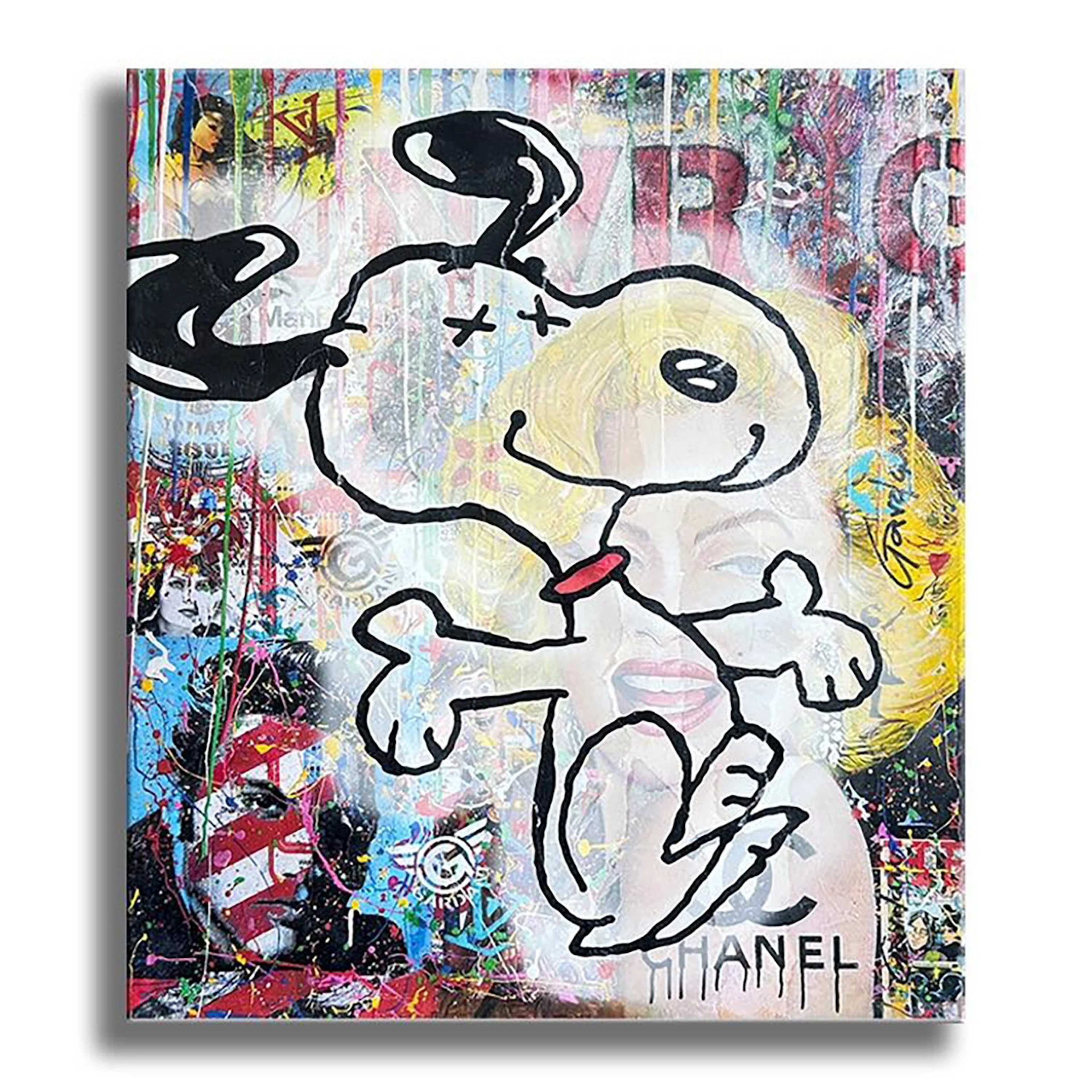 Try Snoopy - Original Painting on Cannvas - Gardani Art