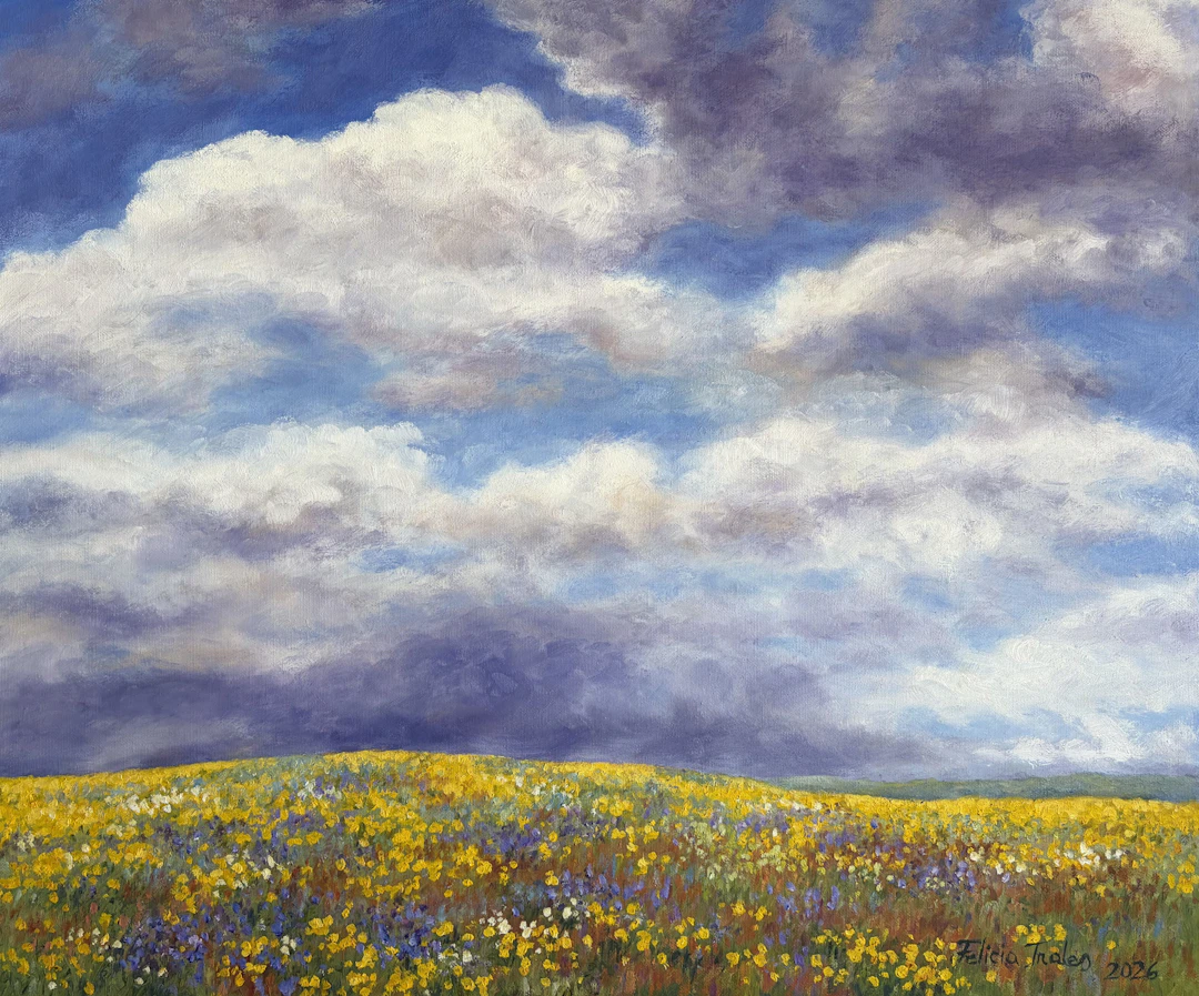 Landscape with clouds - Felicia Trales
