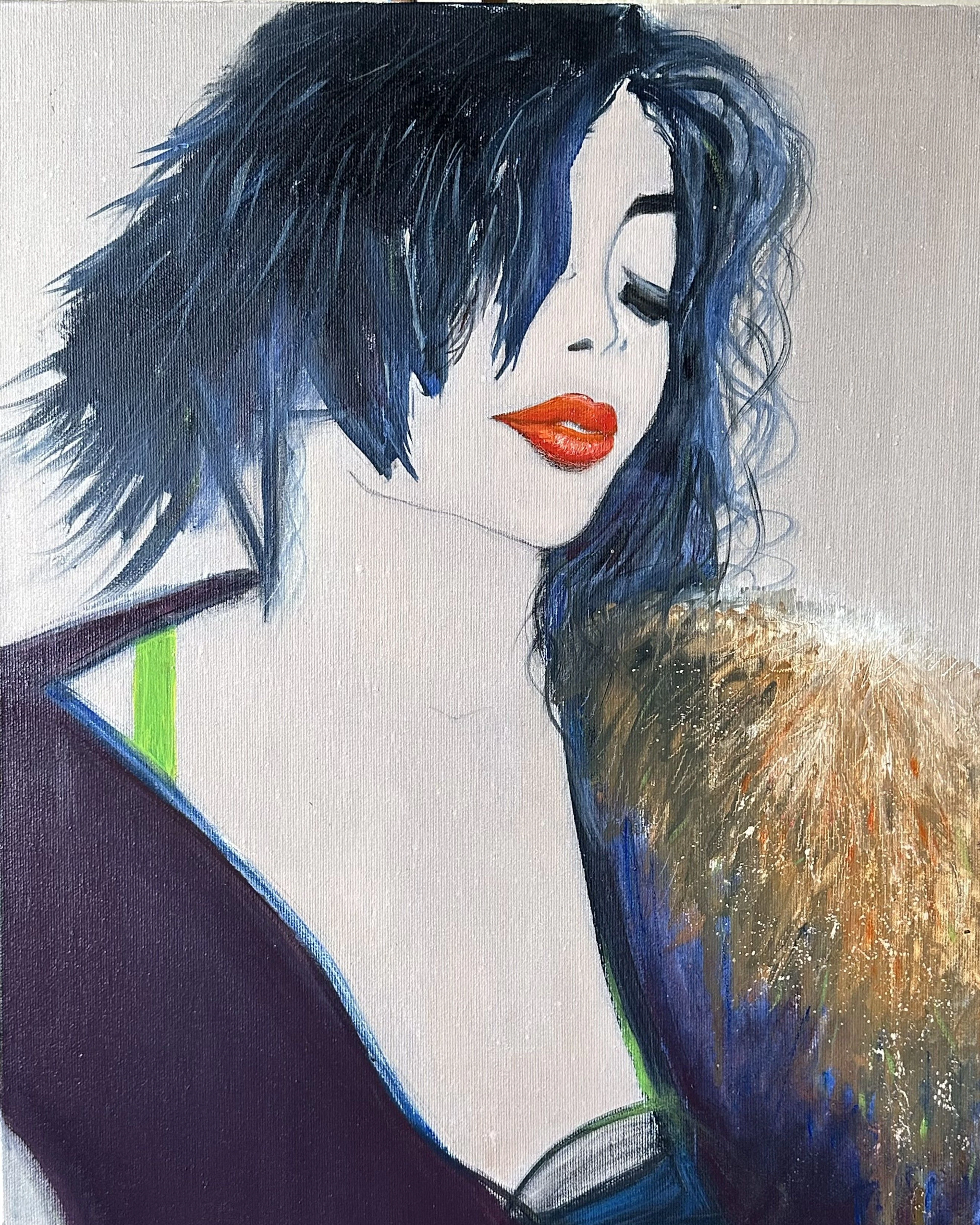 Mystical Woman Portrait Oil Painting - Olga Kharyakova