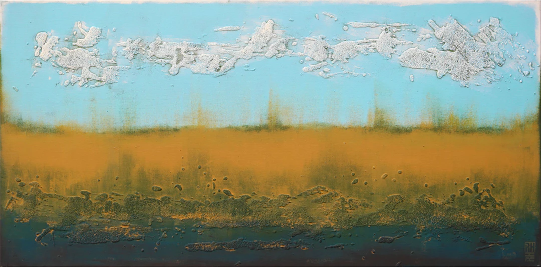 Landscape Camel & Turquoise - Ronald Hunter