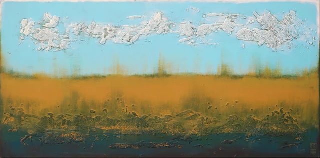 Landscape Camel & Turquoise - Ronald Hunter