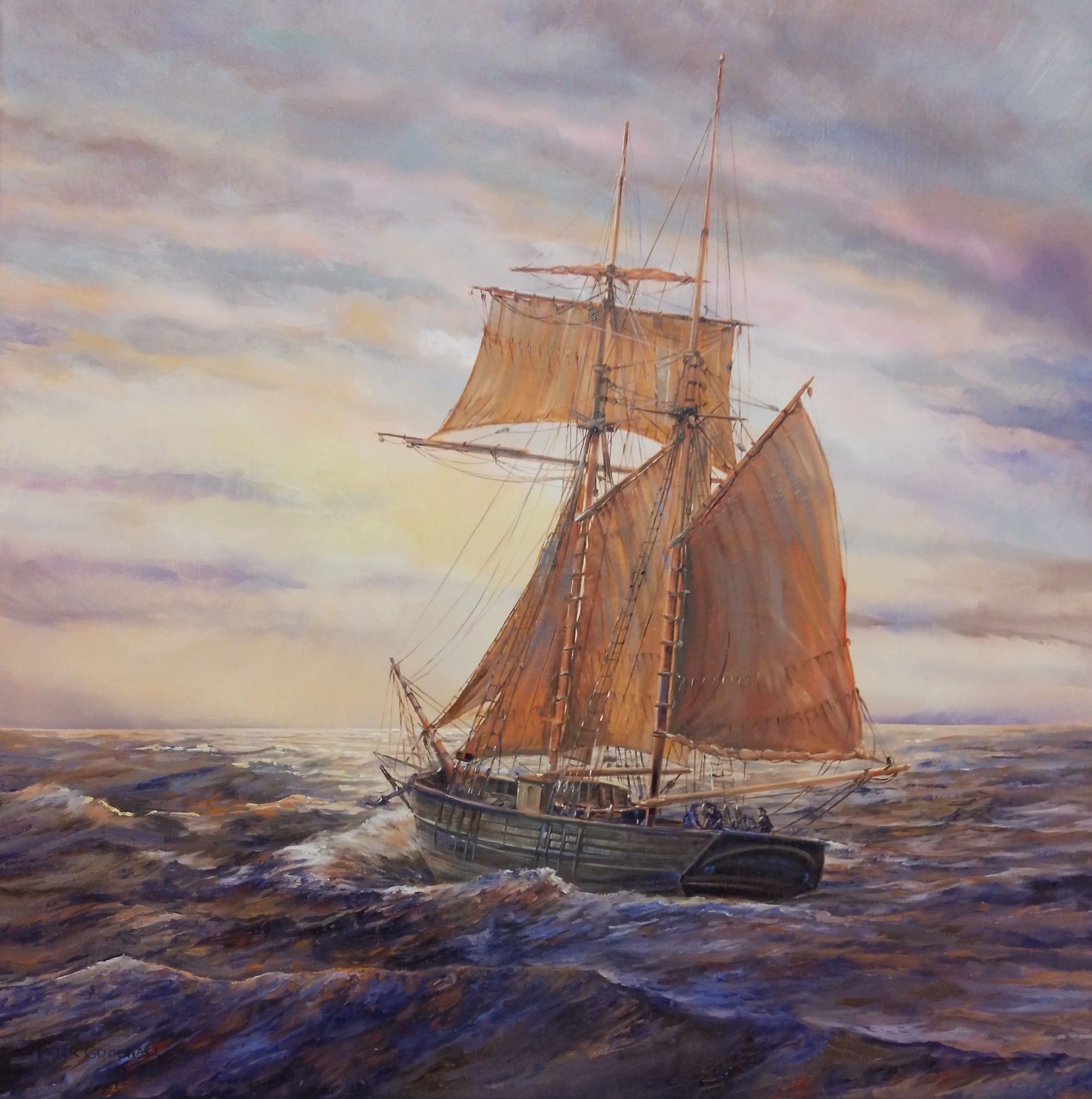 SAILING INTO THE SUNSET - PETER GOODHALL