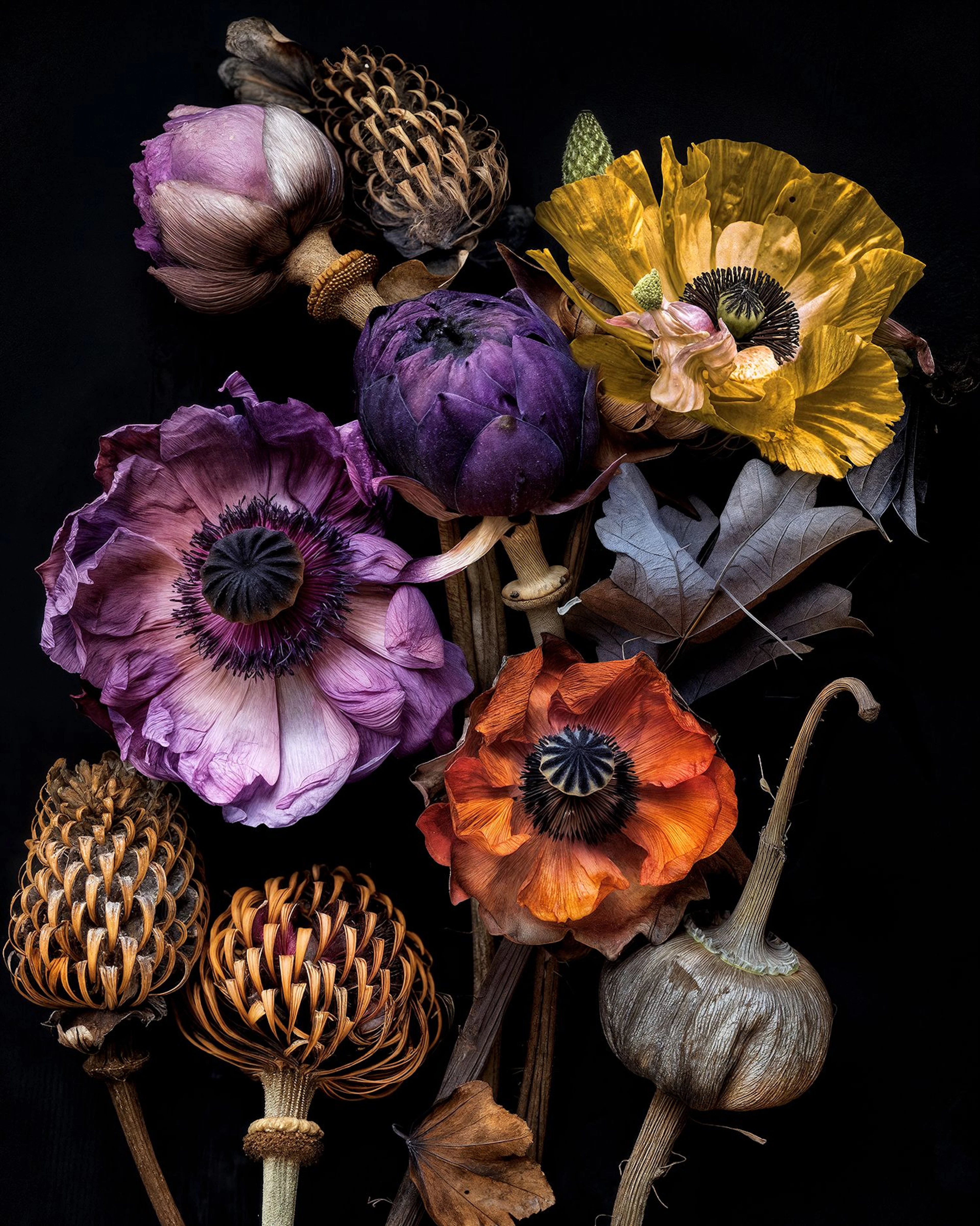 Elegy In Bloom Botanical Art - Michael Filonow