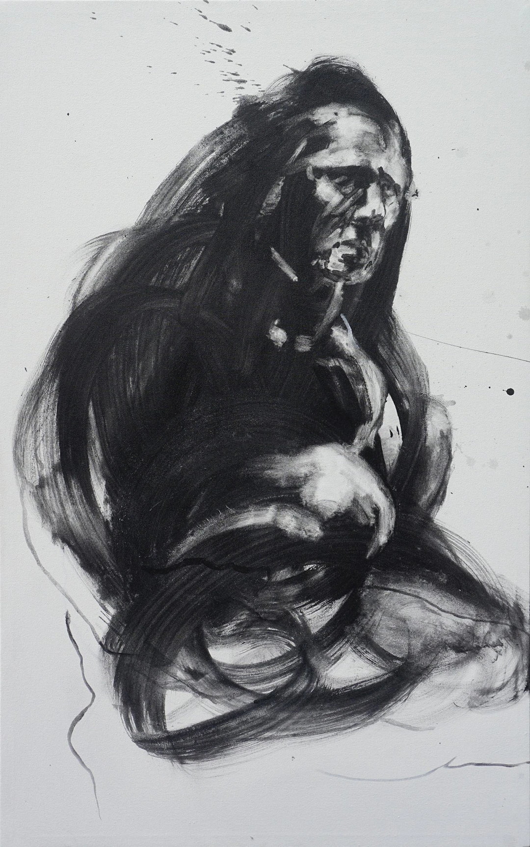Crouching man - Derek Overfield