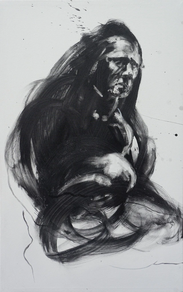 Crouching man - Derek Overfield