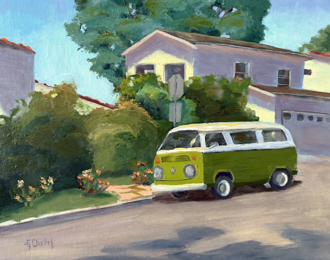 Green VW Bus - Grace Diehl