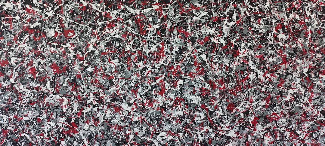 J. Pollock style acrylic by M.Y. - Max Yaskin