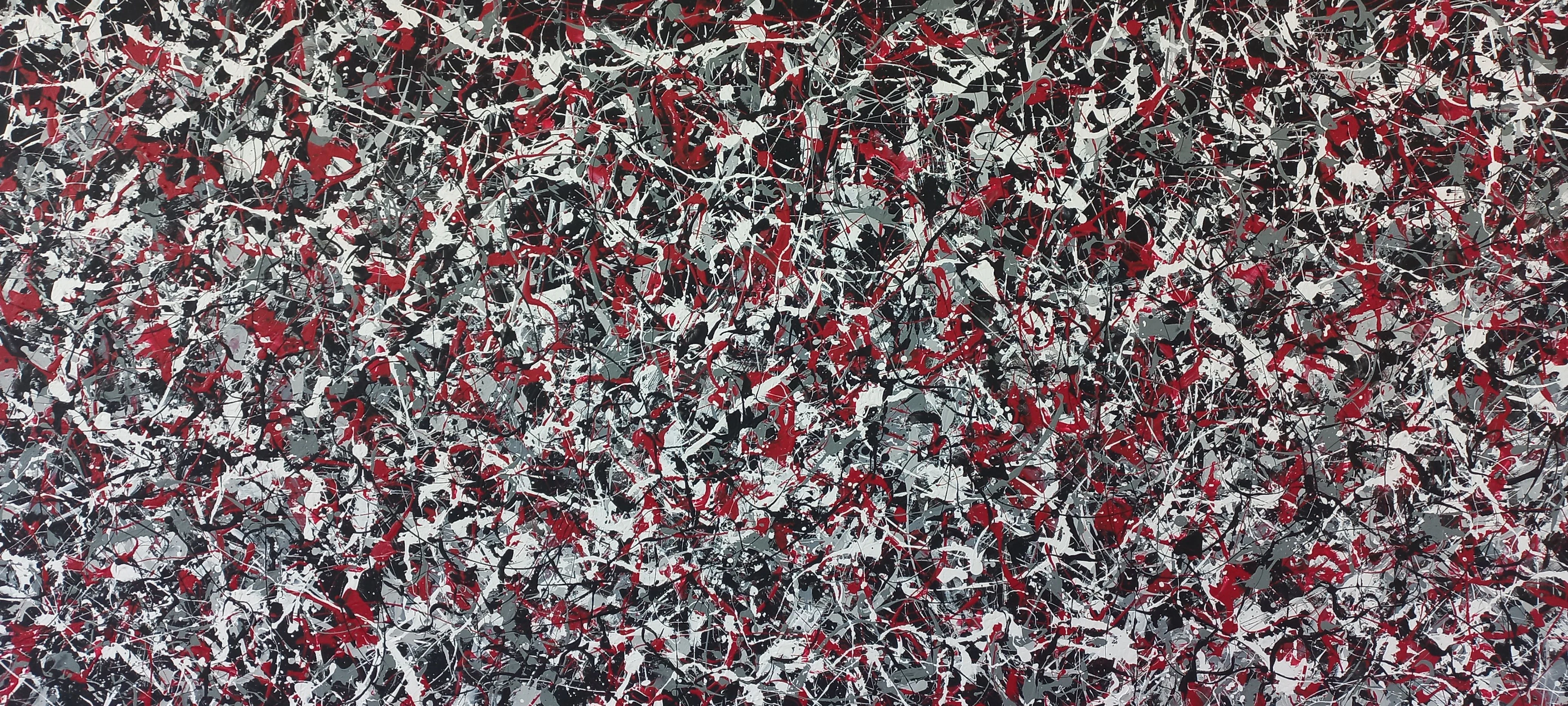 J. Pollock style acrylic by M.Y. - Max Yaskin