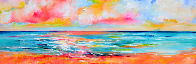 New Horizon 191 - Ocean Sunset Seascape - Soos Roxana Gabriela