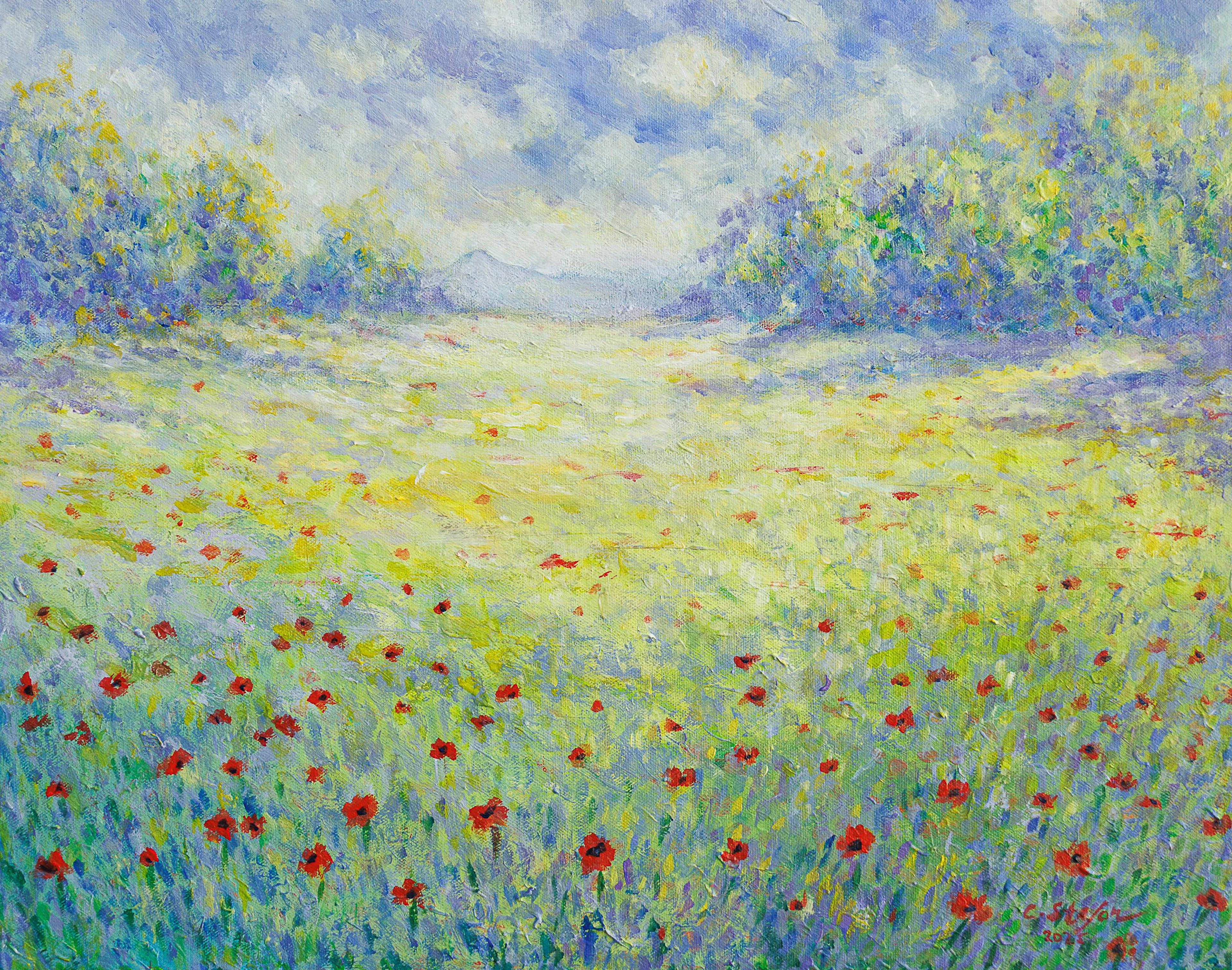 Poppy Field under the Summer Sun - Cristina Stefan