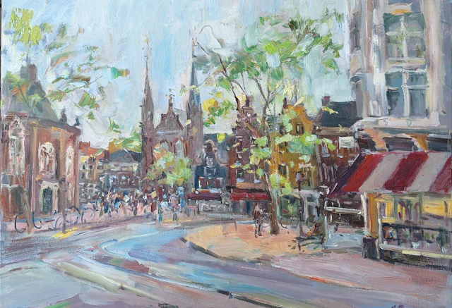 Old center of Amsterdam.Spui - Anna Pavlova