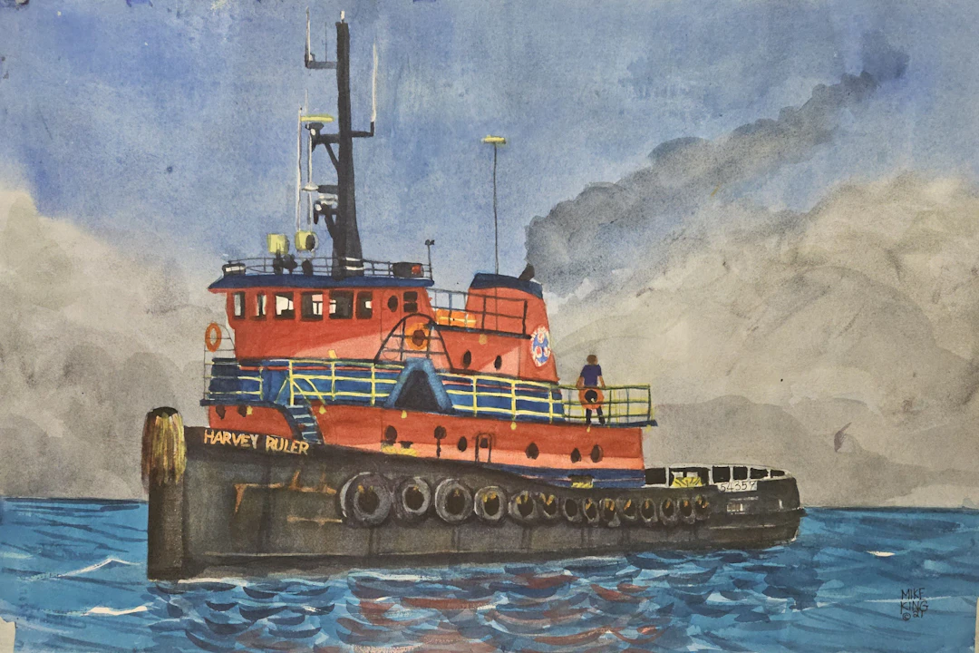 Tug Boat Harvey Ruler - Mike King