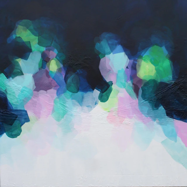Belonging Abstract Painting 80 x 80cm - Susan Wooler