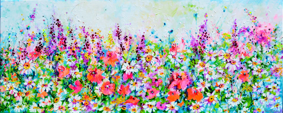 Wild Flowers Hay Meadow - Colorful Field Delight - Soos Roxana Gabriela