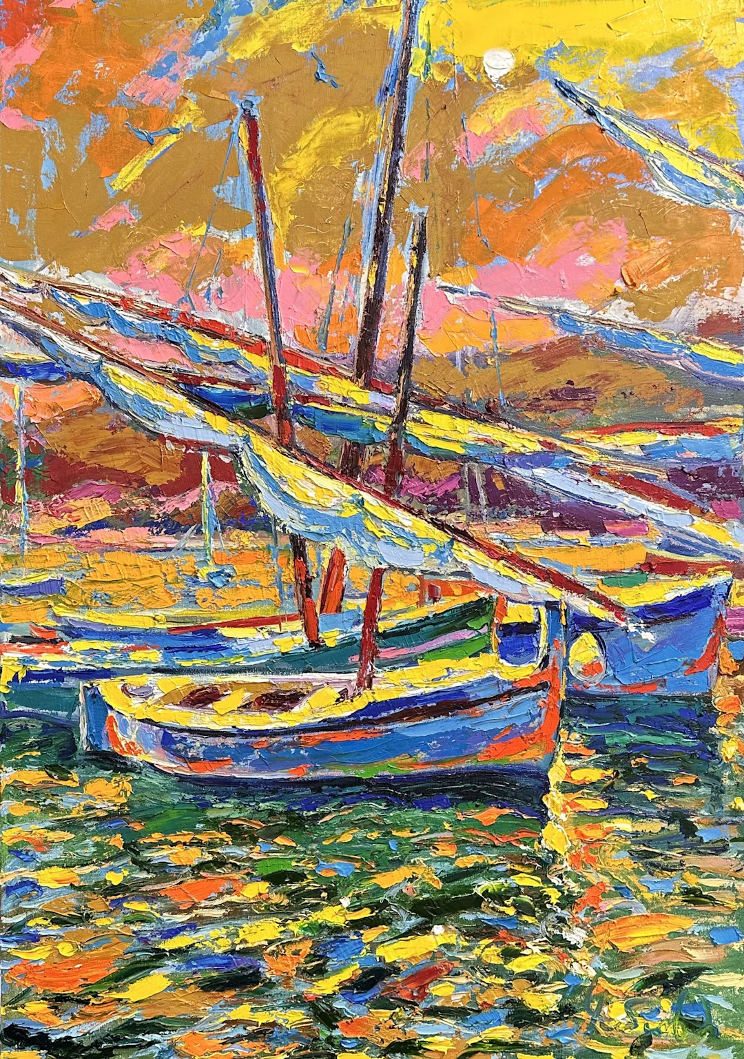 ""Evening over the Bay""Hendaye France - Andrii Chebotaru