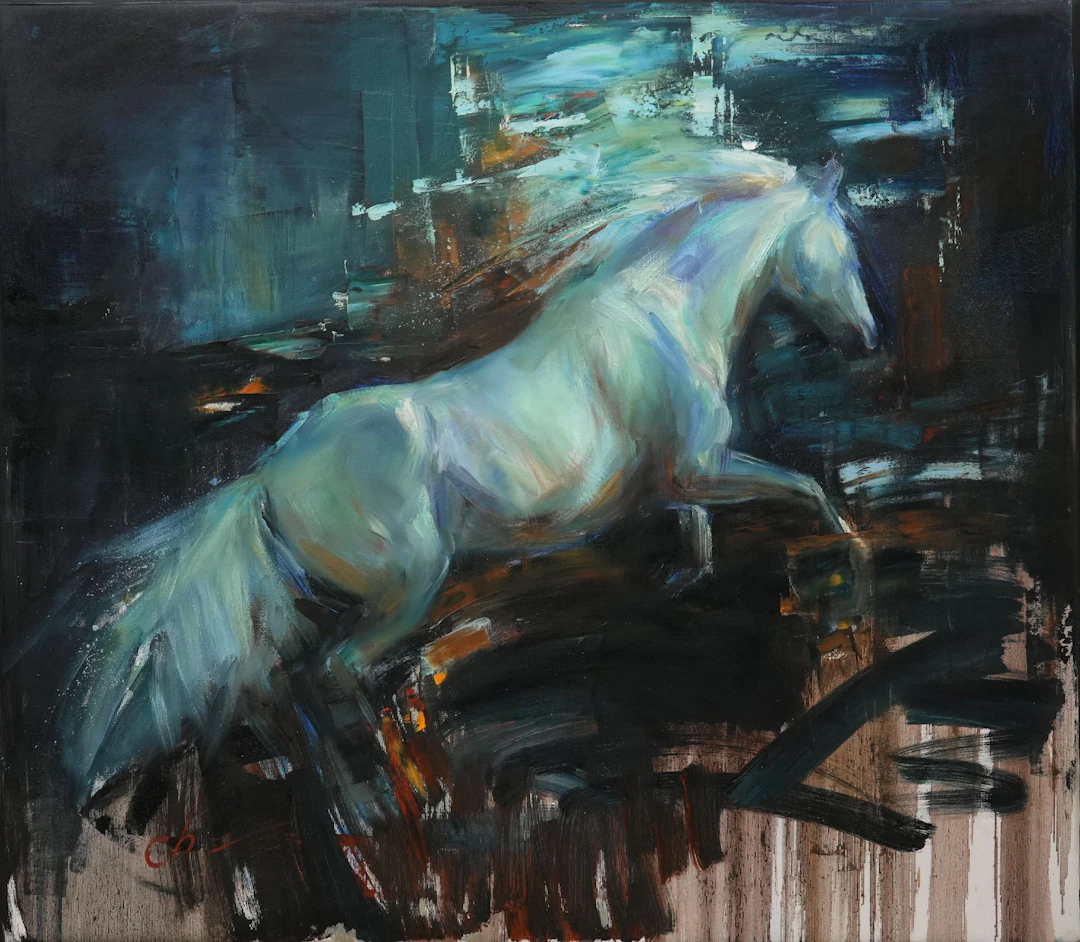White Phantom Stallion - Sergei Chernyakovsky