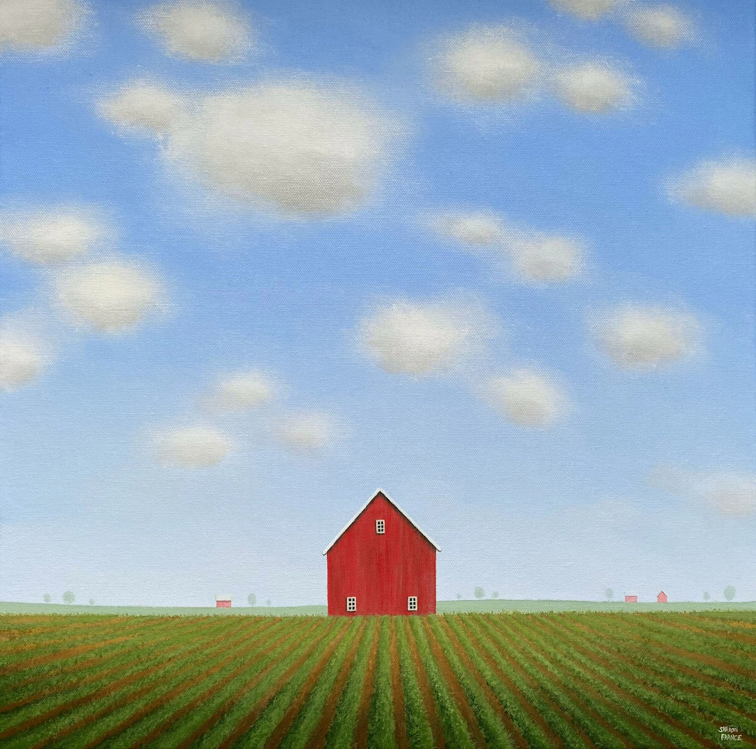 Field Rows by the Old Barn - Sharon France