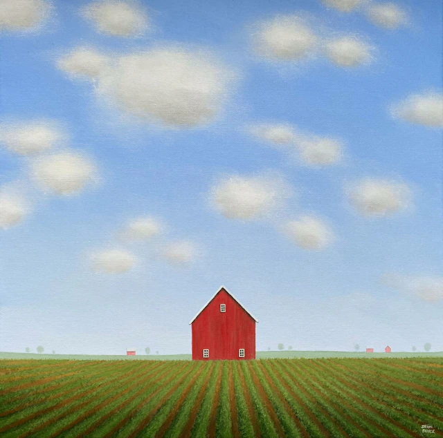 Field Rows by the Old Barn - Sharon France