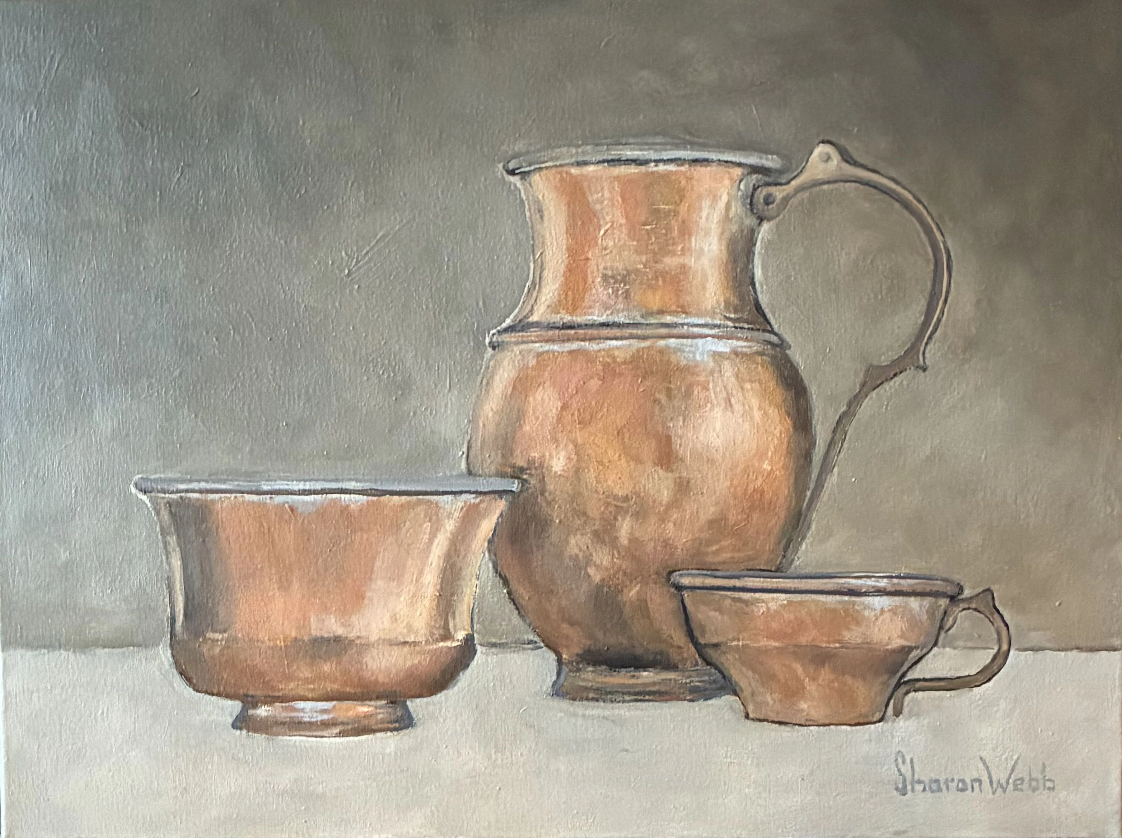 ""Antique Copper Still Life #15"" - Sharon Webb