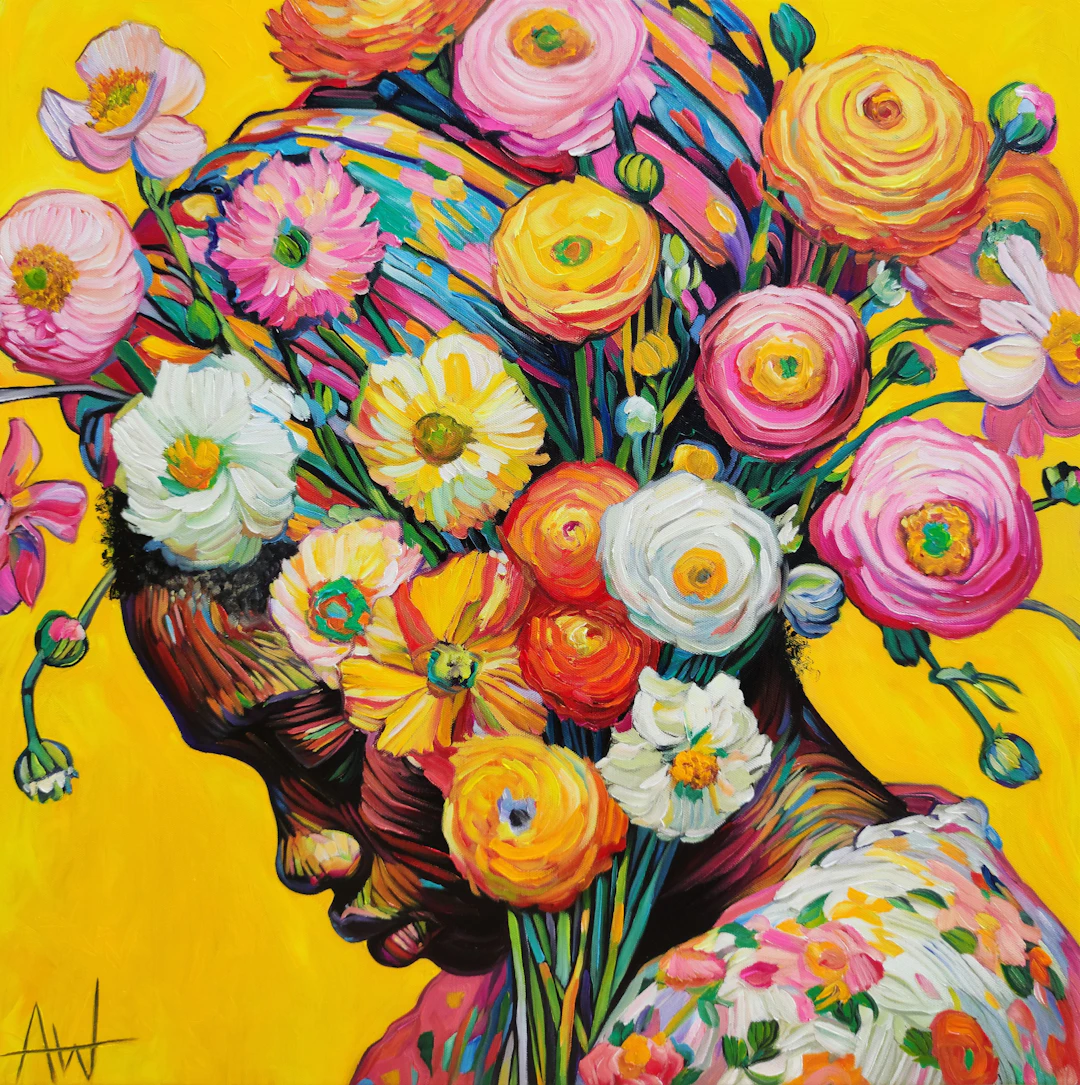 A Head Full of Flowers - Angie Wright