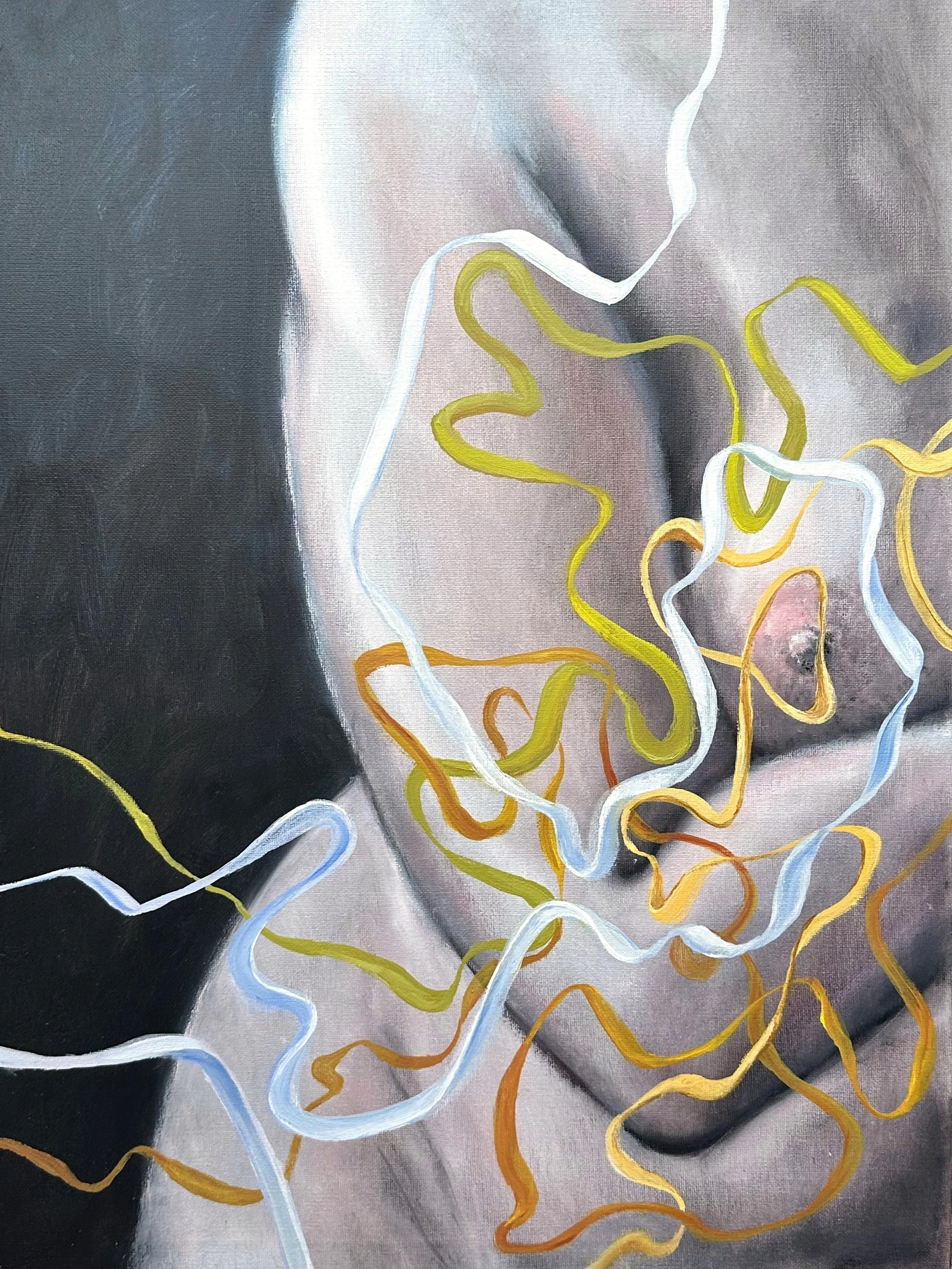 Lines of proximity Figurative Nude Painting - Olga Kharyakova