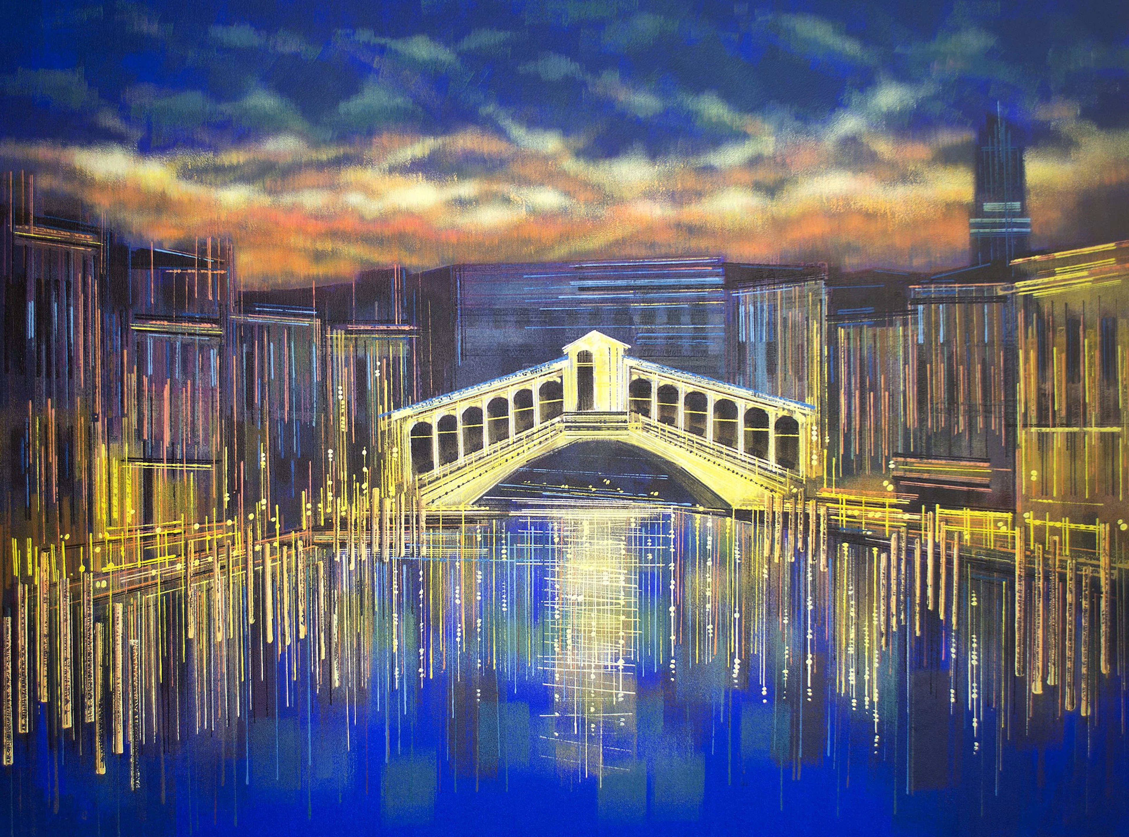 The Rialto Bridge Venice At Night - Marc Todd