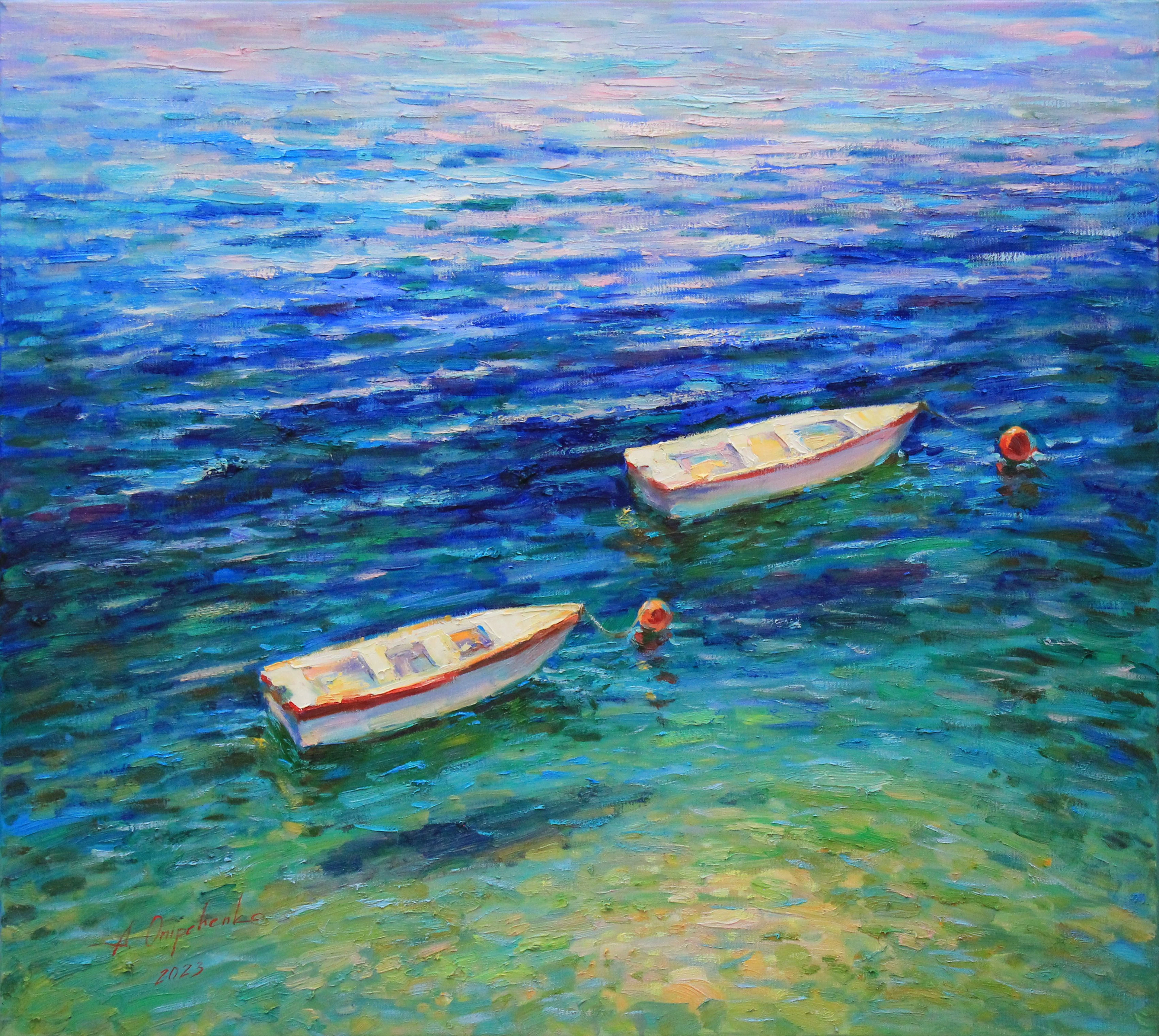 Couple at sea - Alisa Onipchenko-Cherniakovska