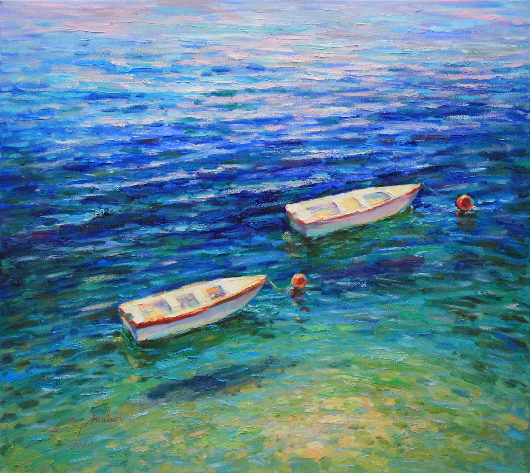 Couple at sea - Alisa Onipchenko-Cherniakovska